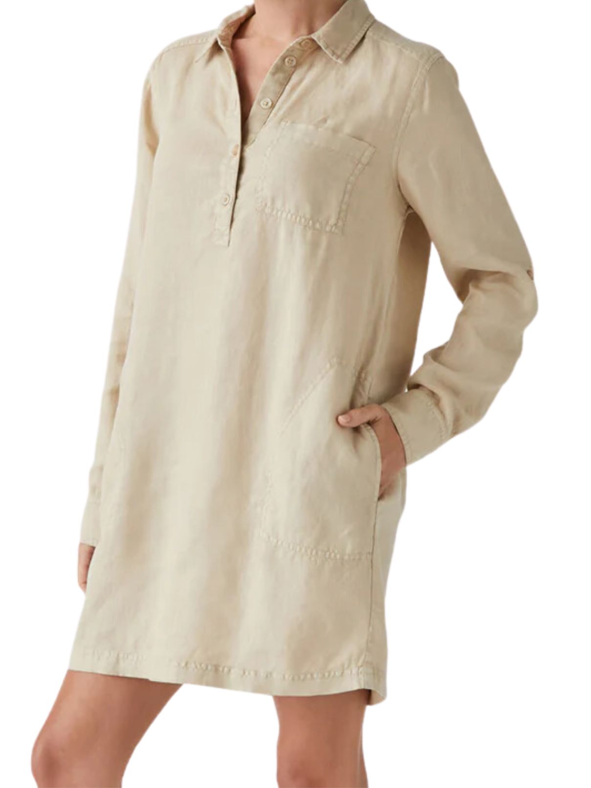 Michael Stars Eleanor Utility Dress in Natural