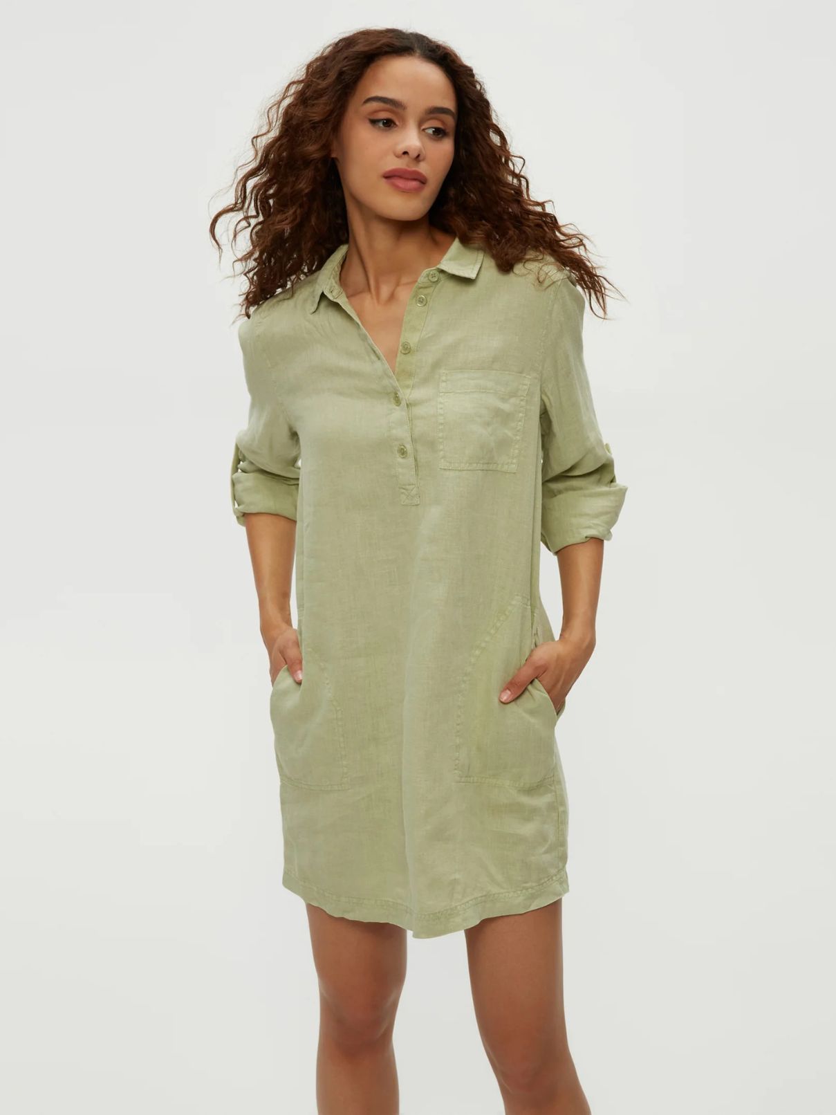 Michael Stars Eleanor Utility Dress in Seacrest