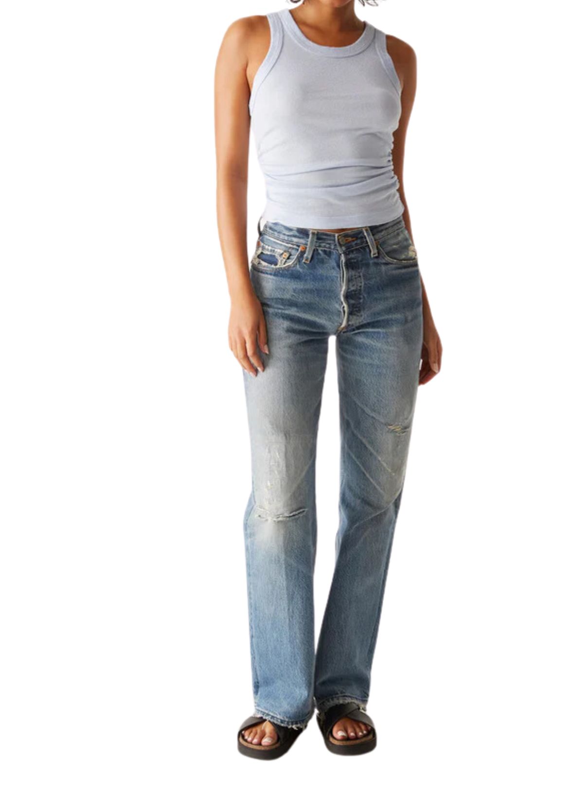Michael Stars Ella Crop Tank in Water