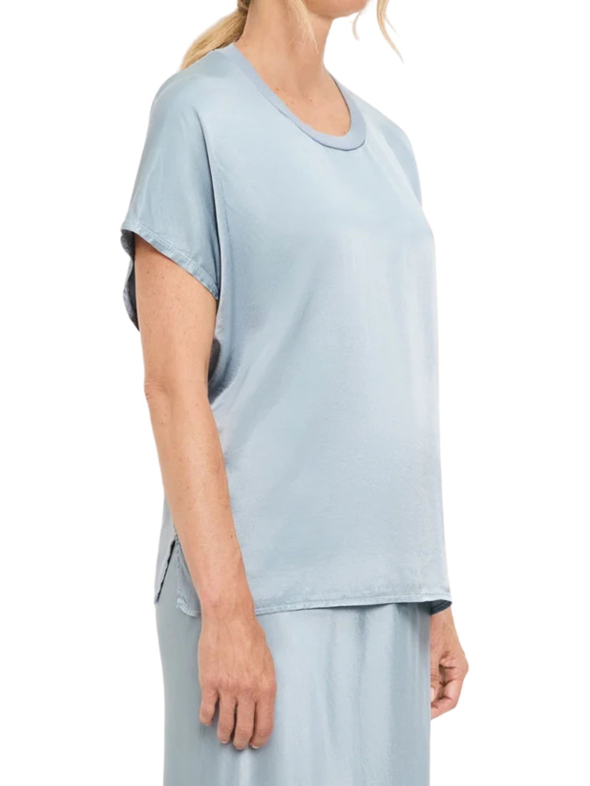Michael Stars Flow Tee – Crystal Blue
