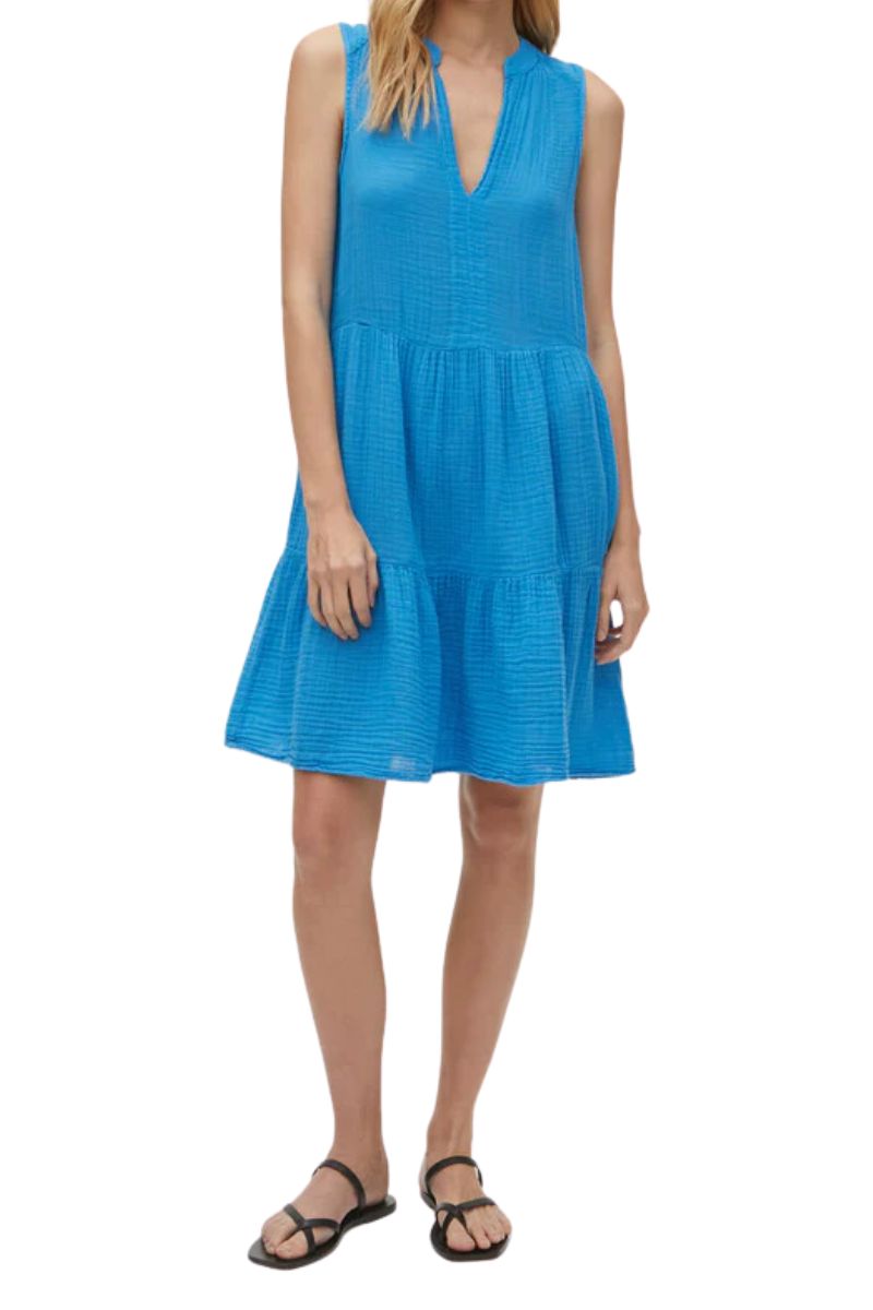 Michael Stars Gauze Daisy Babydoll Dress in Capri