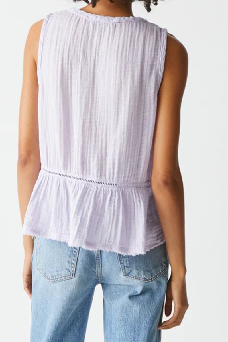 Michael Stars Gauze Giorgia Tank in Amethyst