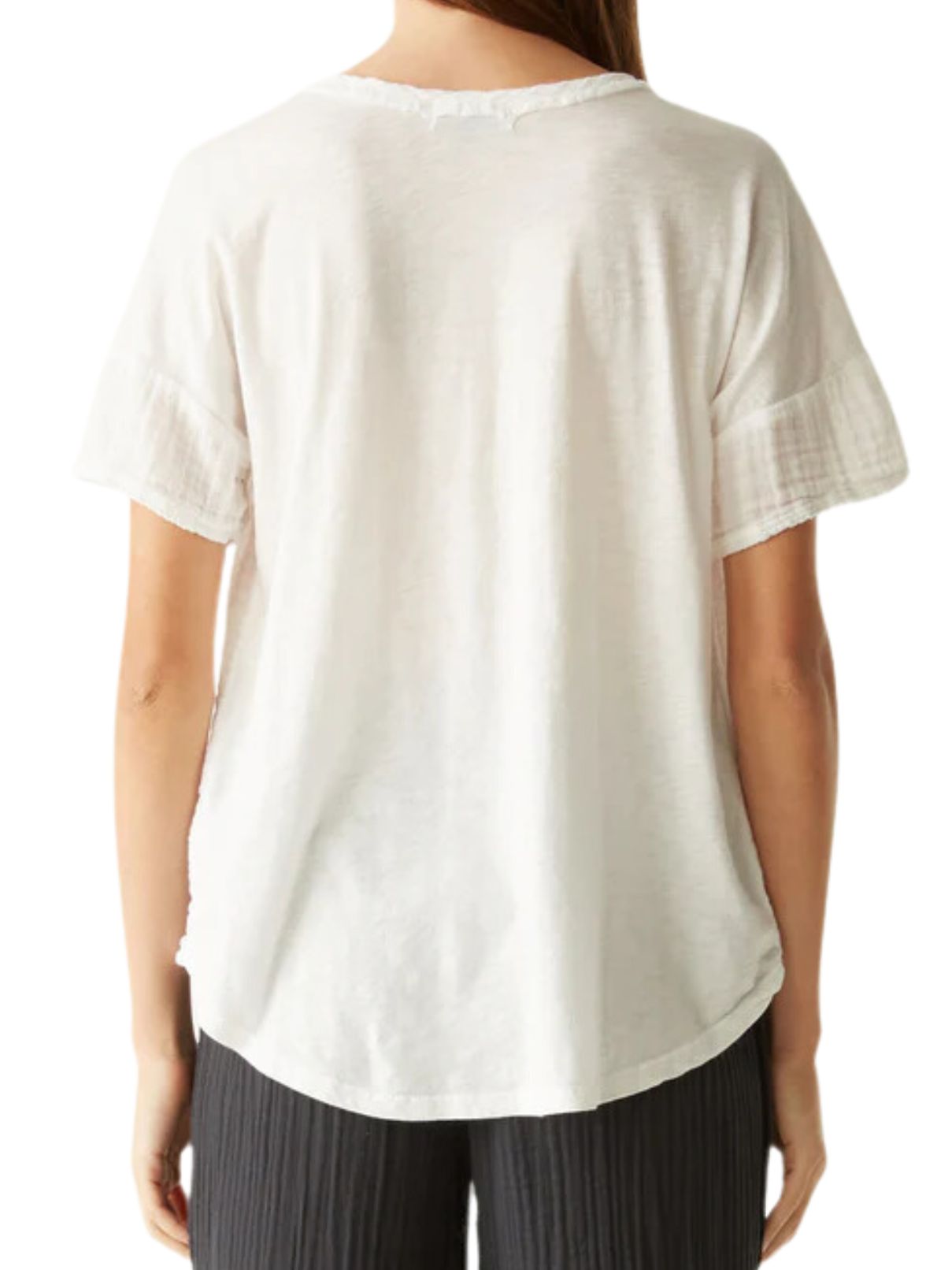 Michael Stars Gretna Relaxed Tee in White