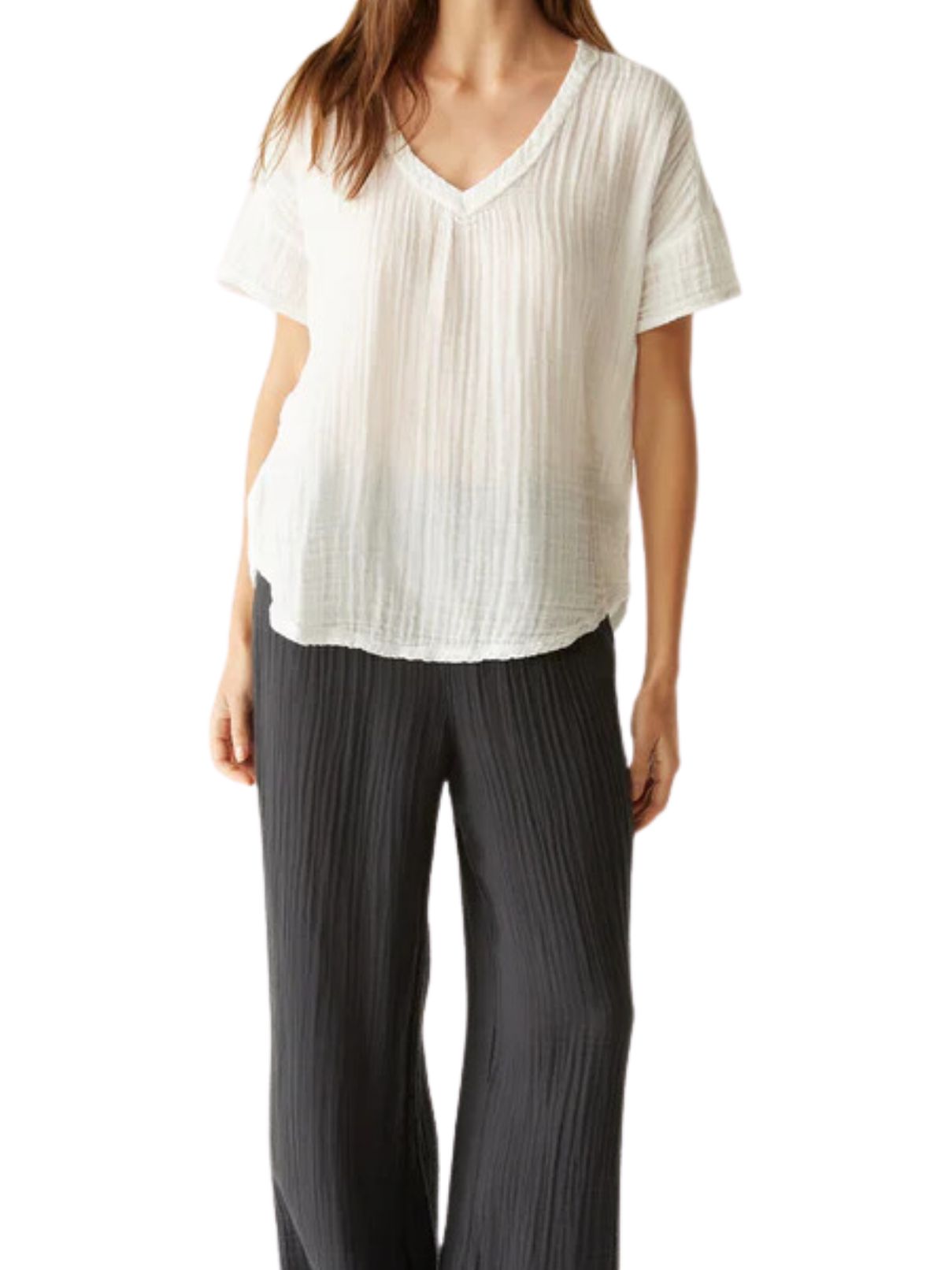 Michael Stars Gretna Relaxed Tee in White
