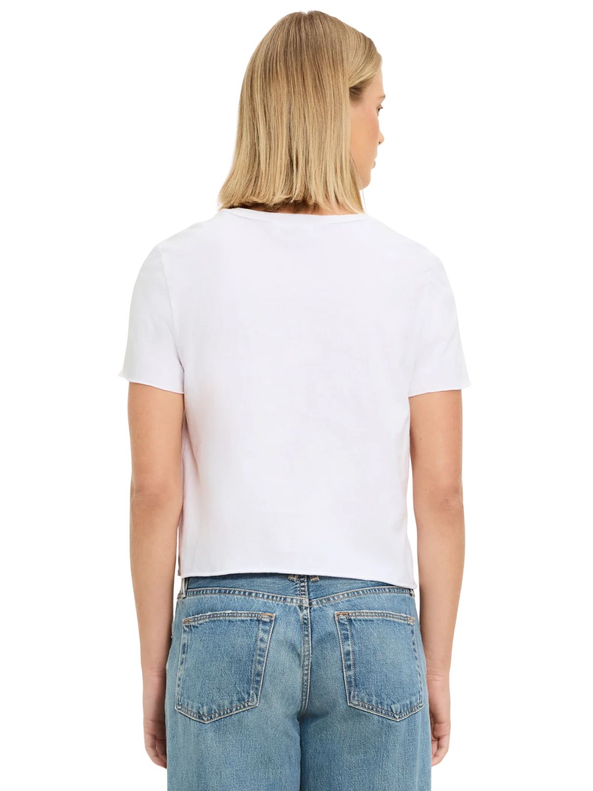 Michael Stars Jackie Crewneck Tee in White