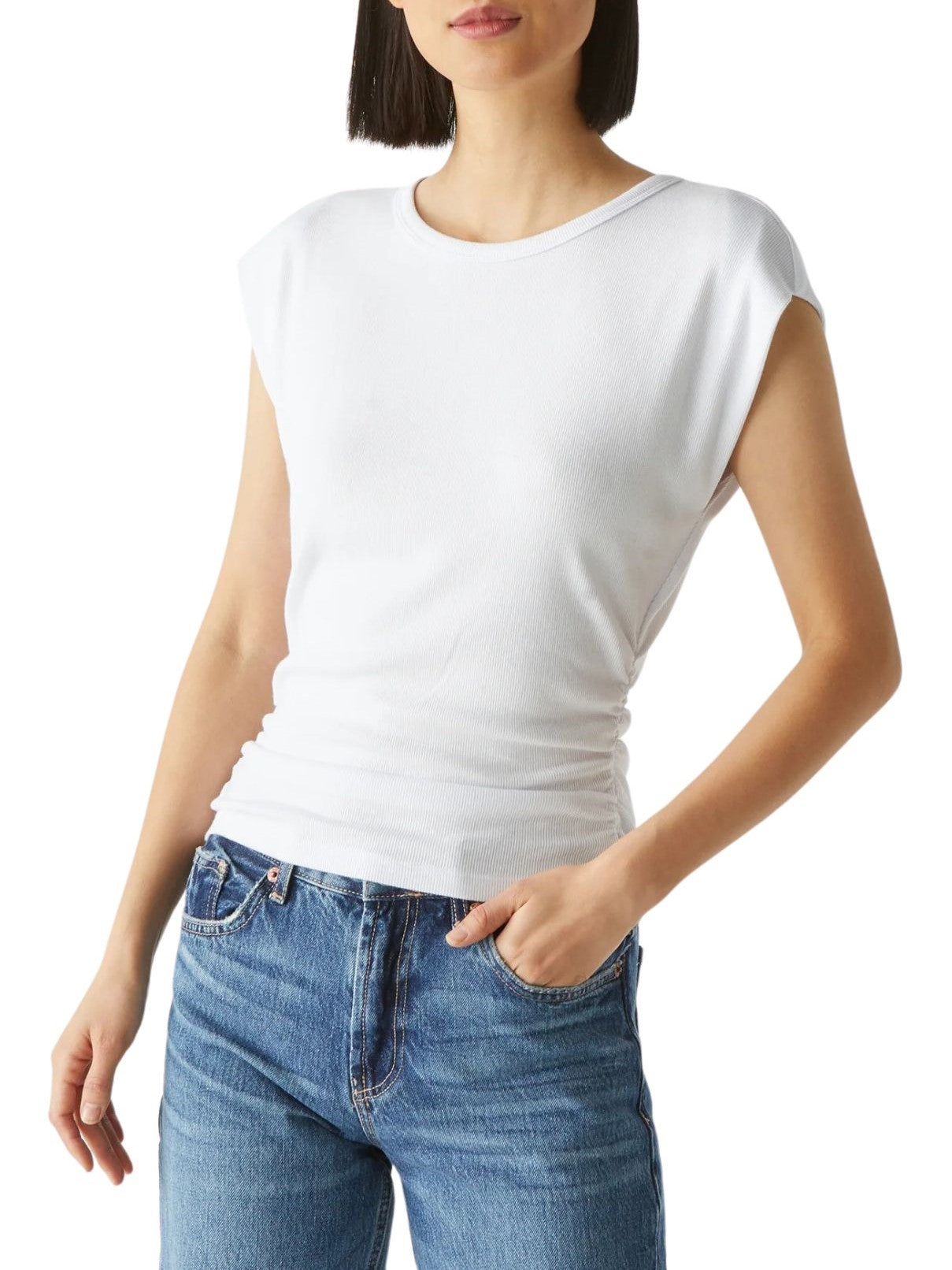 Michael Stars Joni Crew in White