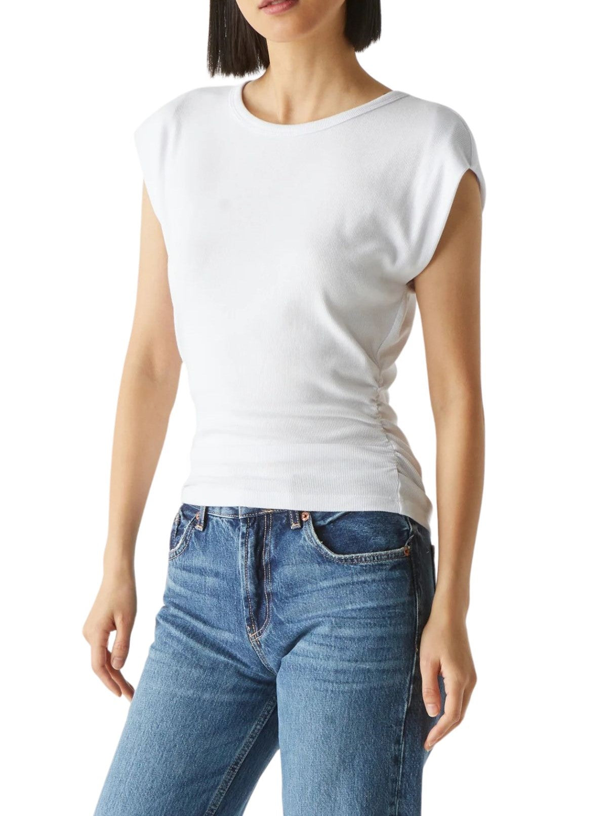 Michael Stars Joni Crew in White