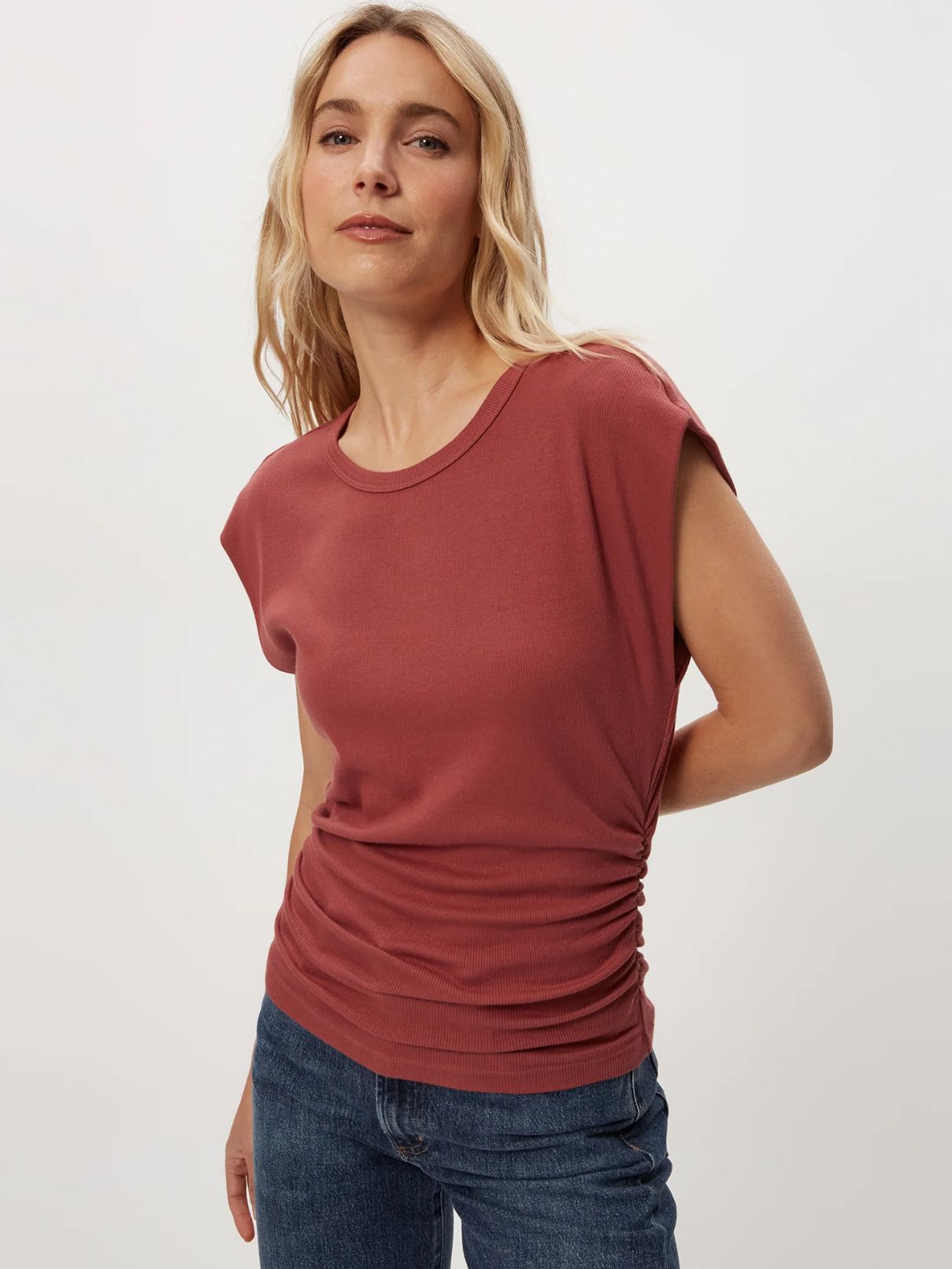 Michael Stars Joni Power Shoulder in Muse