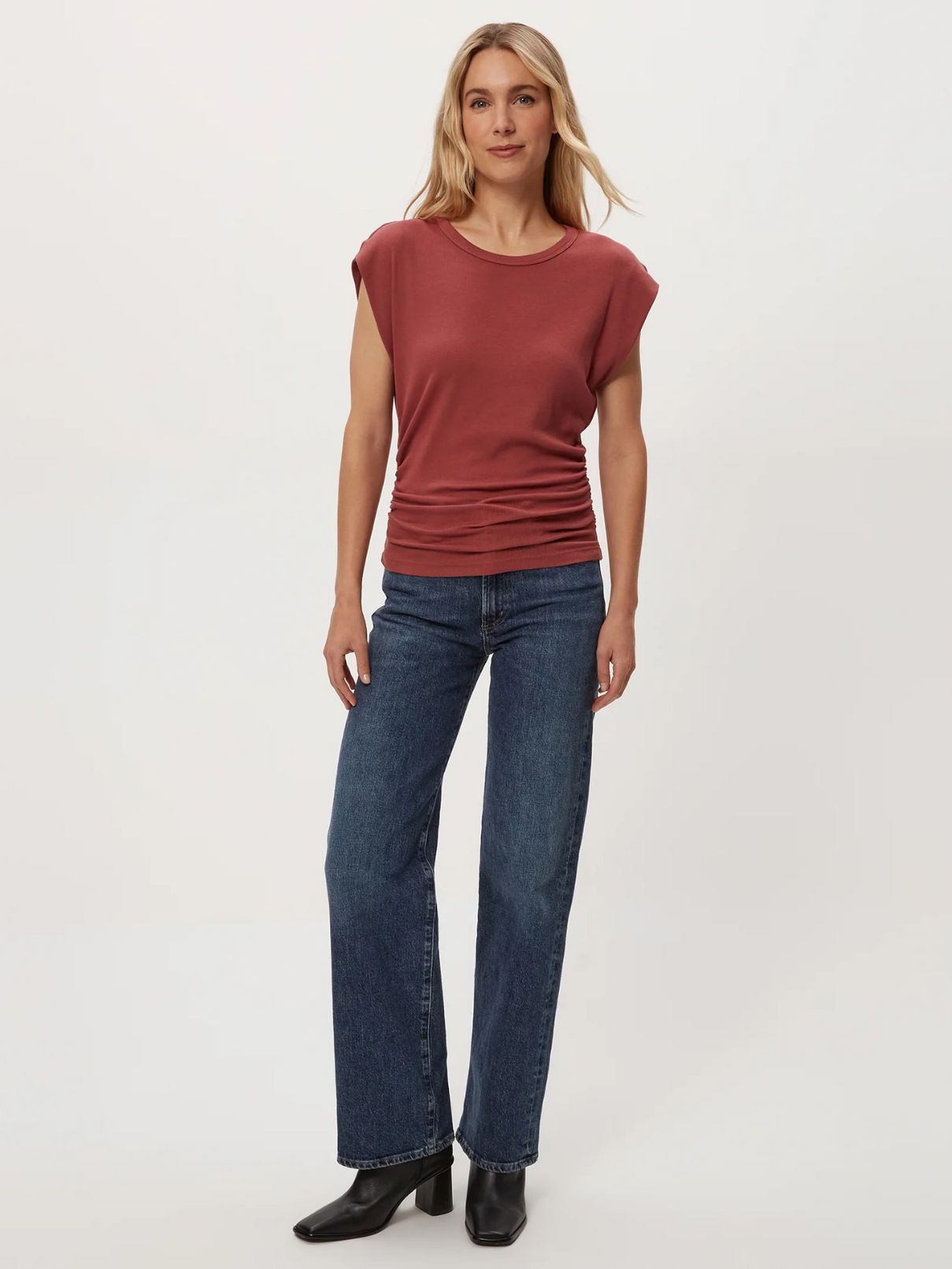 Michael Stars Joni Power Shoulder in Muse