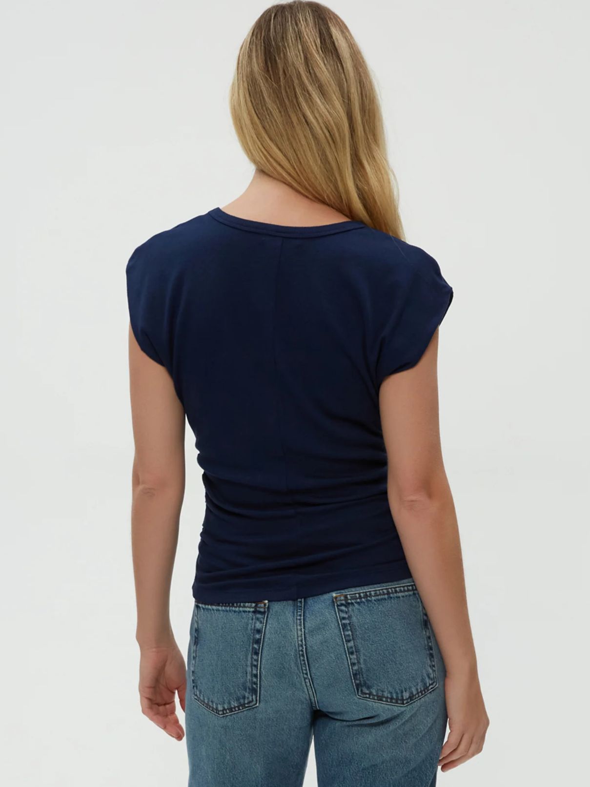 Michael Stars Joni Power Shoulder in Nocturne