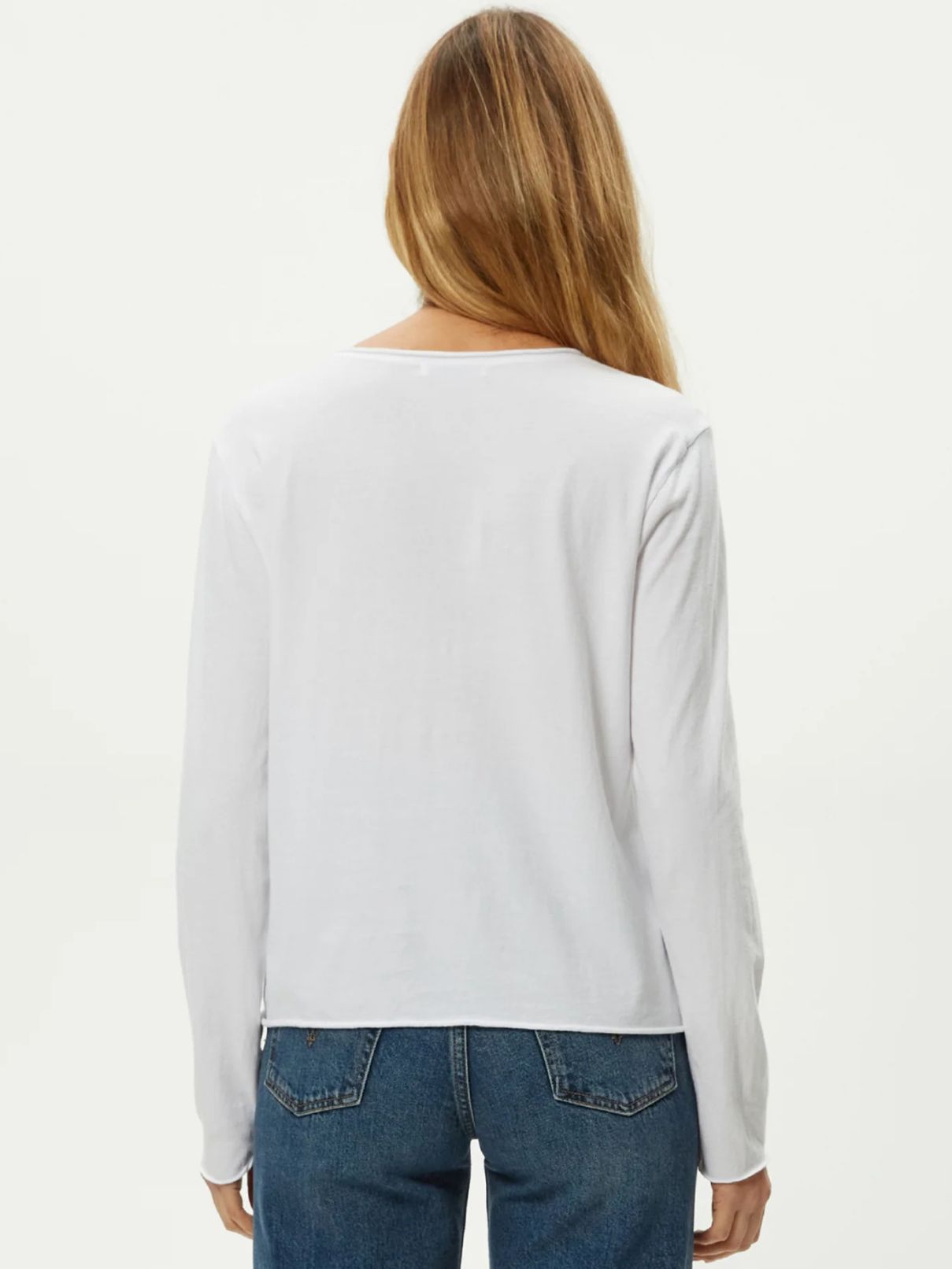 Michael Stars Kailee V Neck L/S Tee in  White