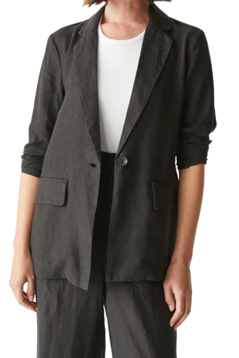 Michael Stars Lottie Blazer in Black
