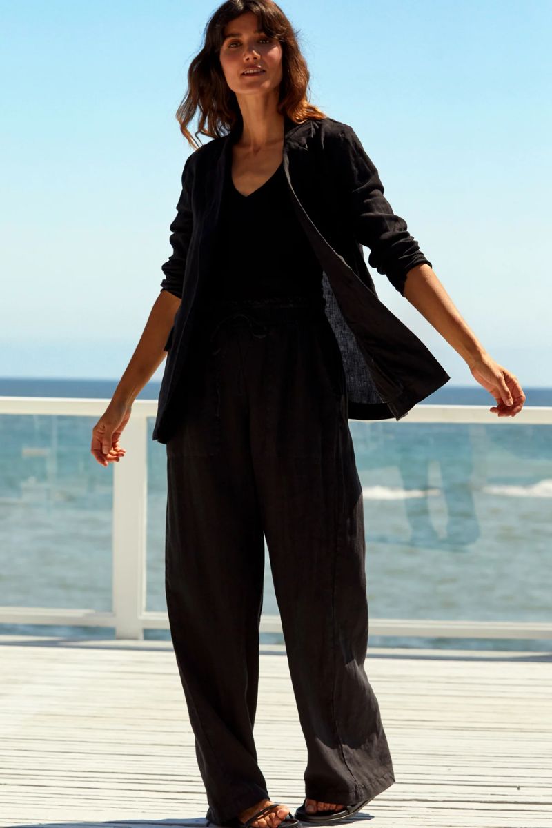 Michael Stars Lottie Blazer in Black