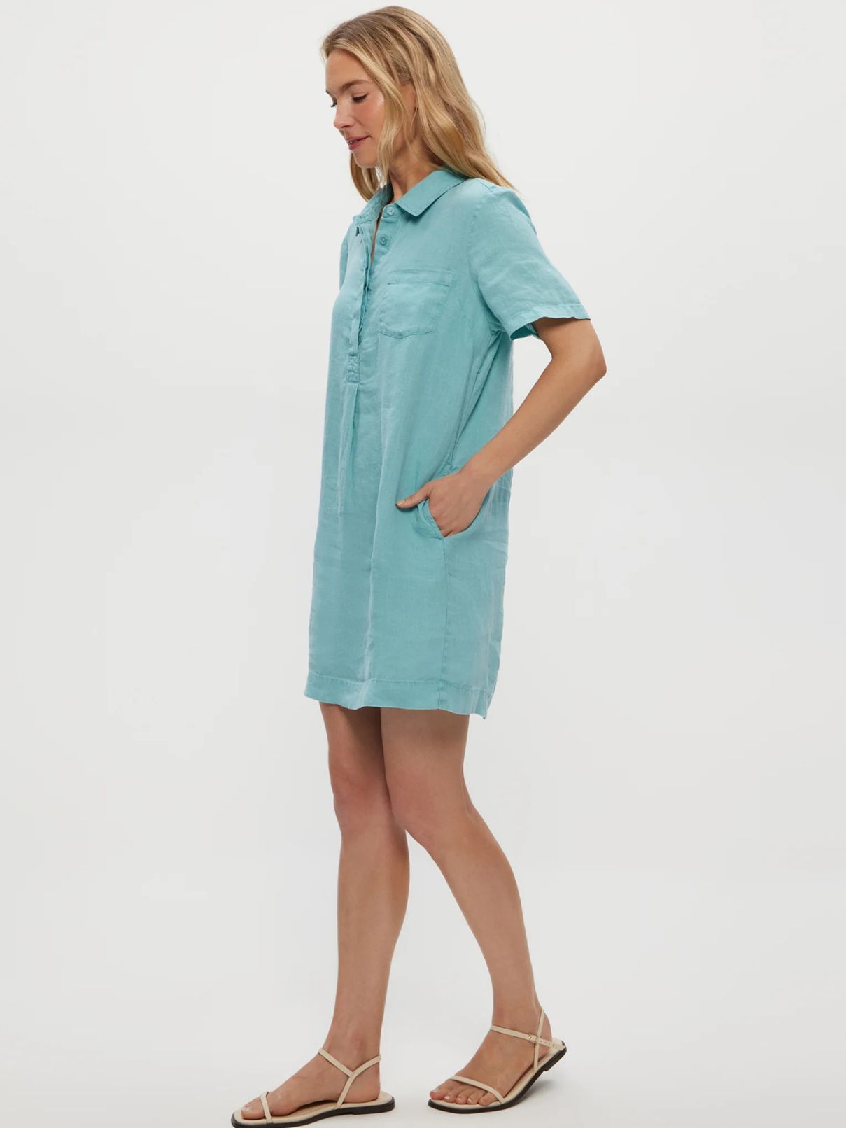 Michael Stars Ola Utility Dress in Serene