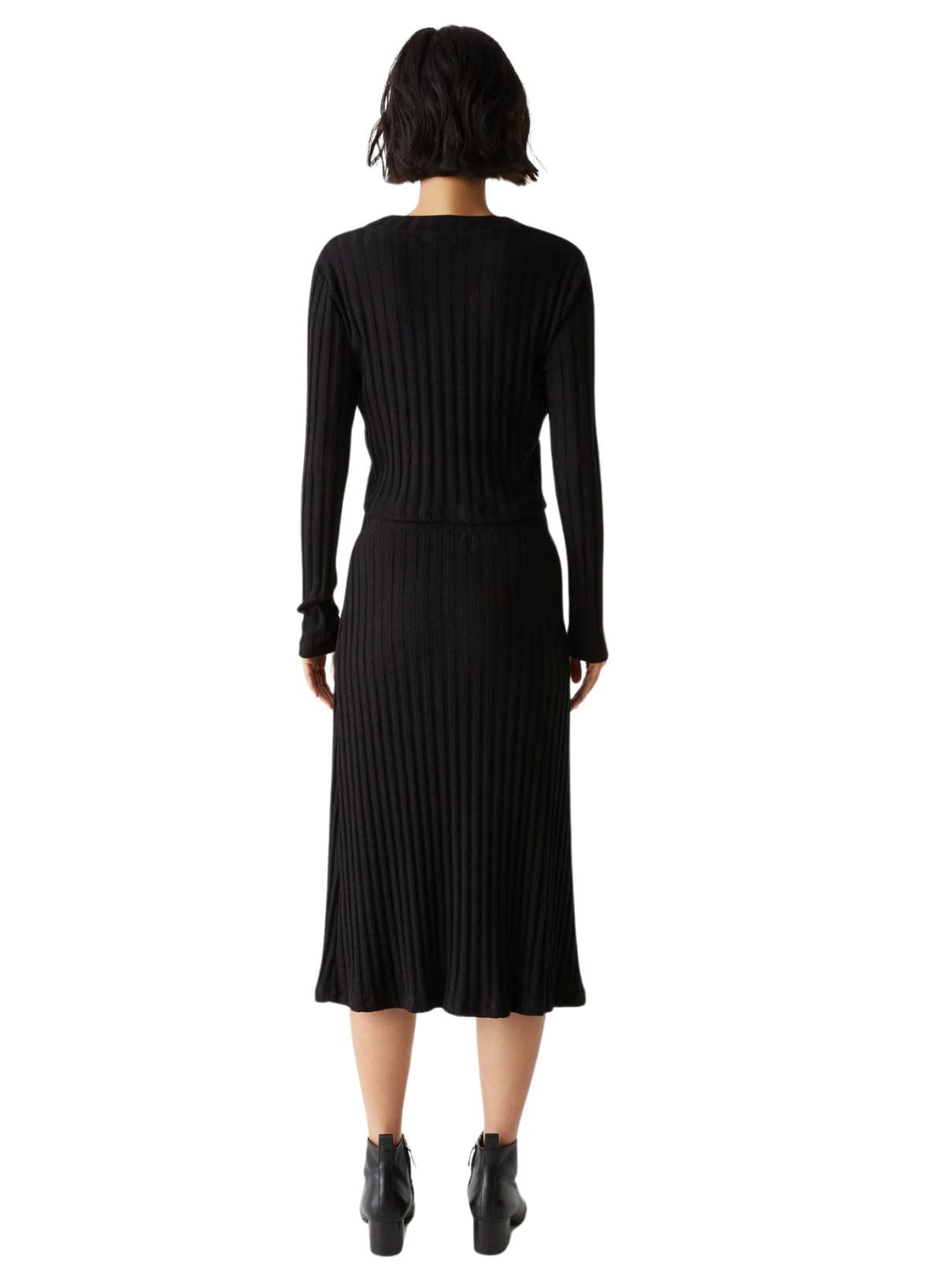 Michael Stars Shania Midi Skirt in Black