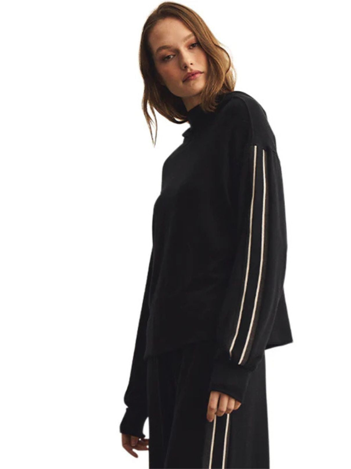 Michael Stars Taryn Hoodie in Black