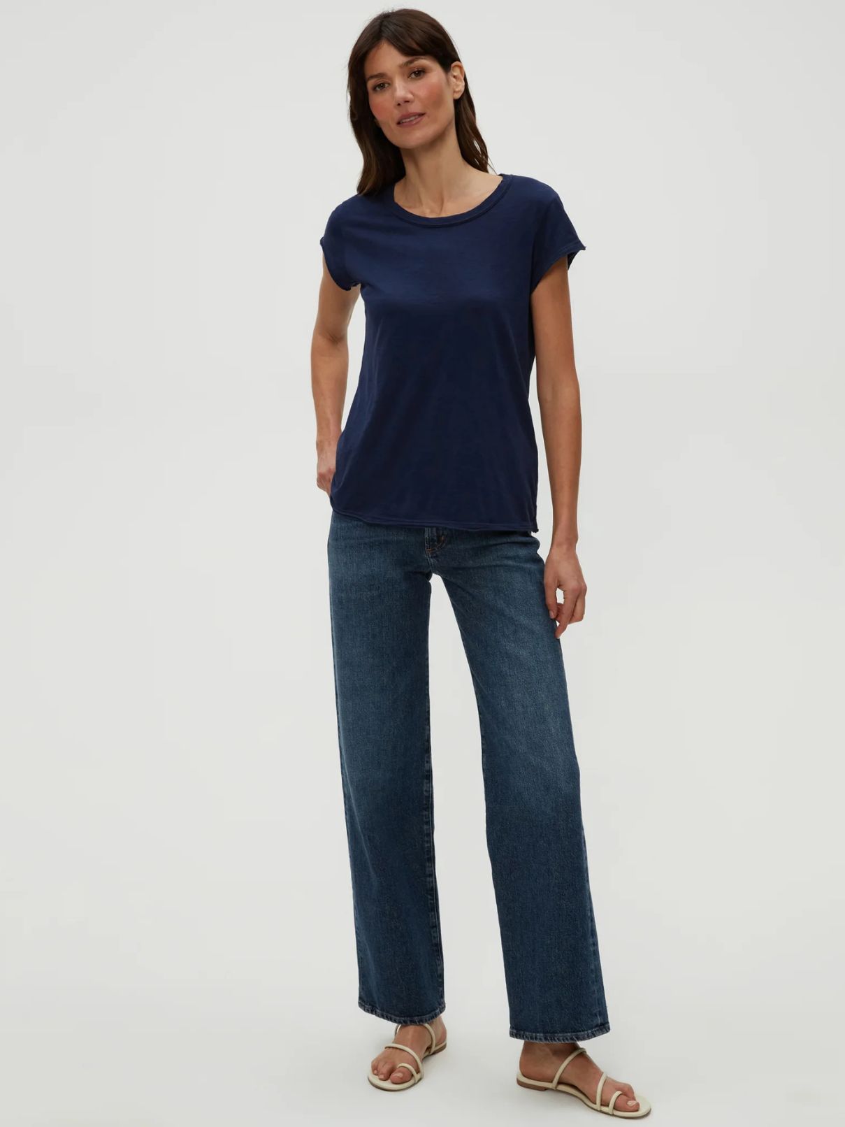 Michael Stars Trudy Crew Tee in Nocturna