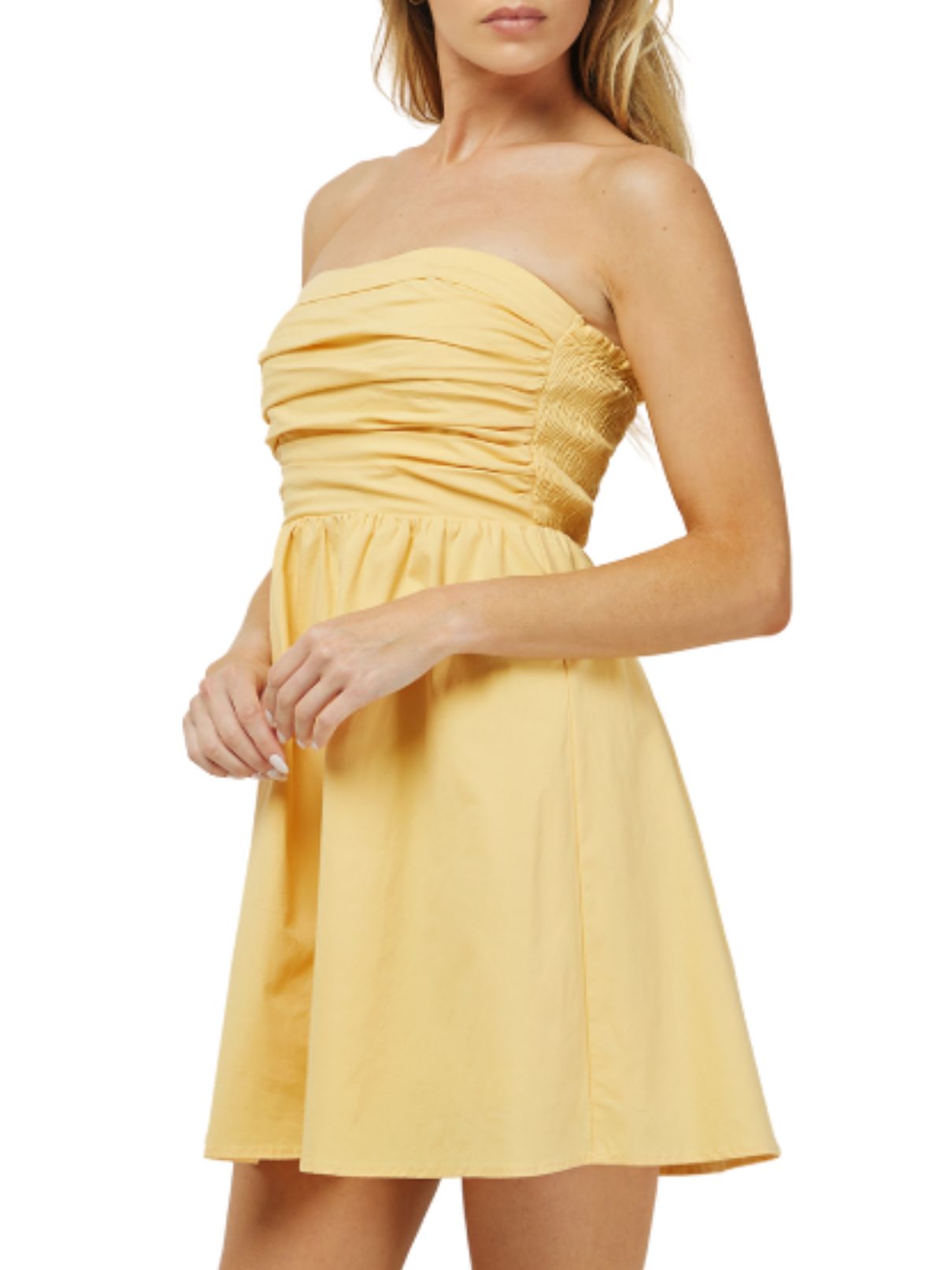 Mini Tube Dress in Yellow