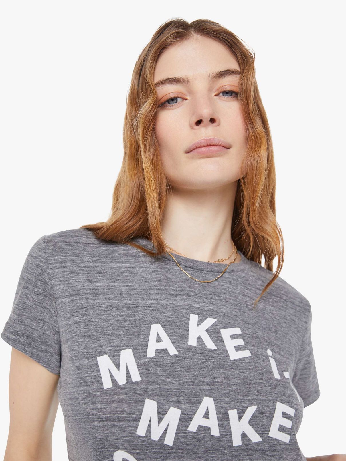 Mother Denim Boxy Goodie Goodie Make It Make Sense Tee