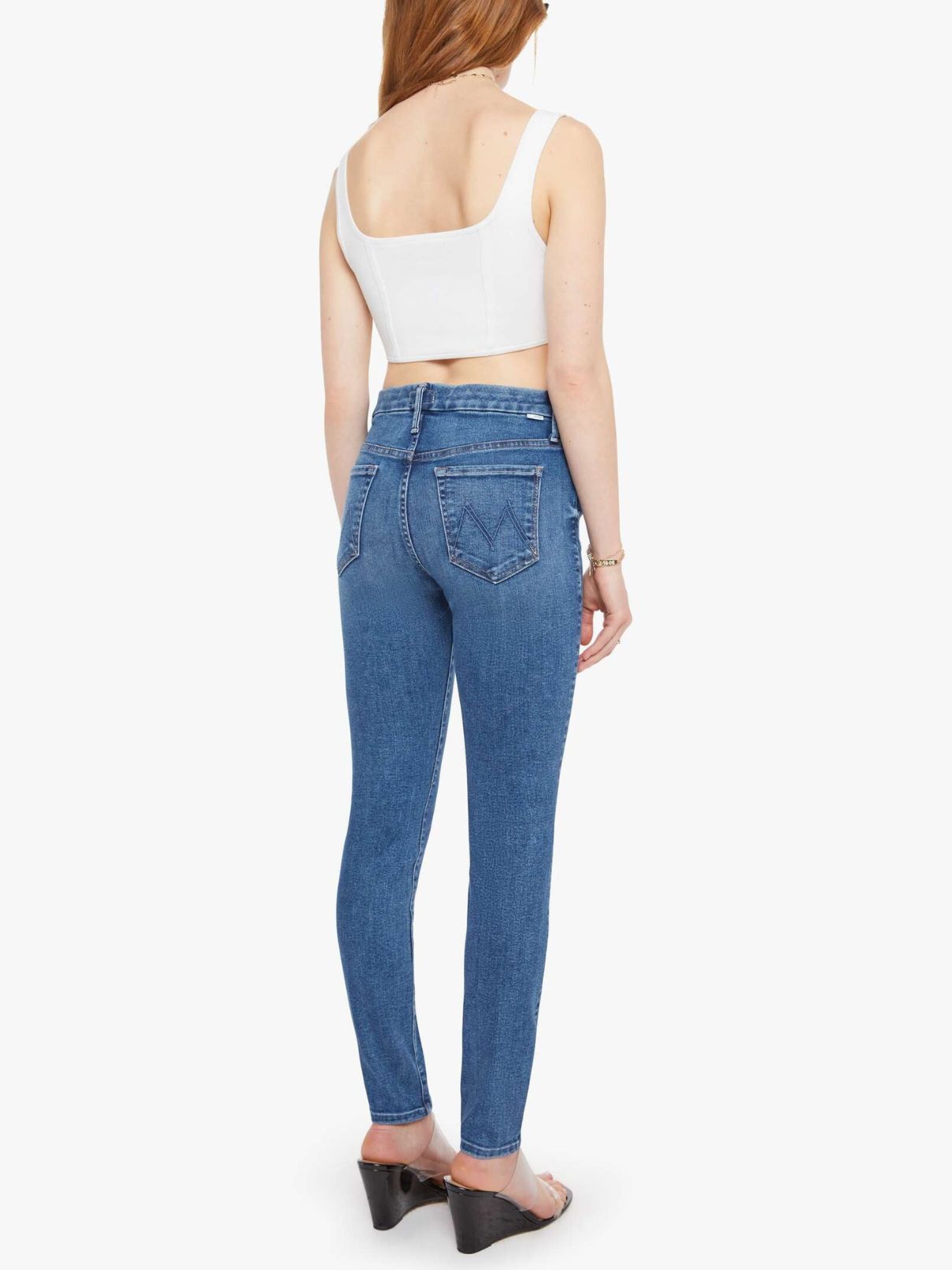 Mother Denim High Waisted Looker in Let's Split