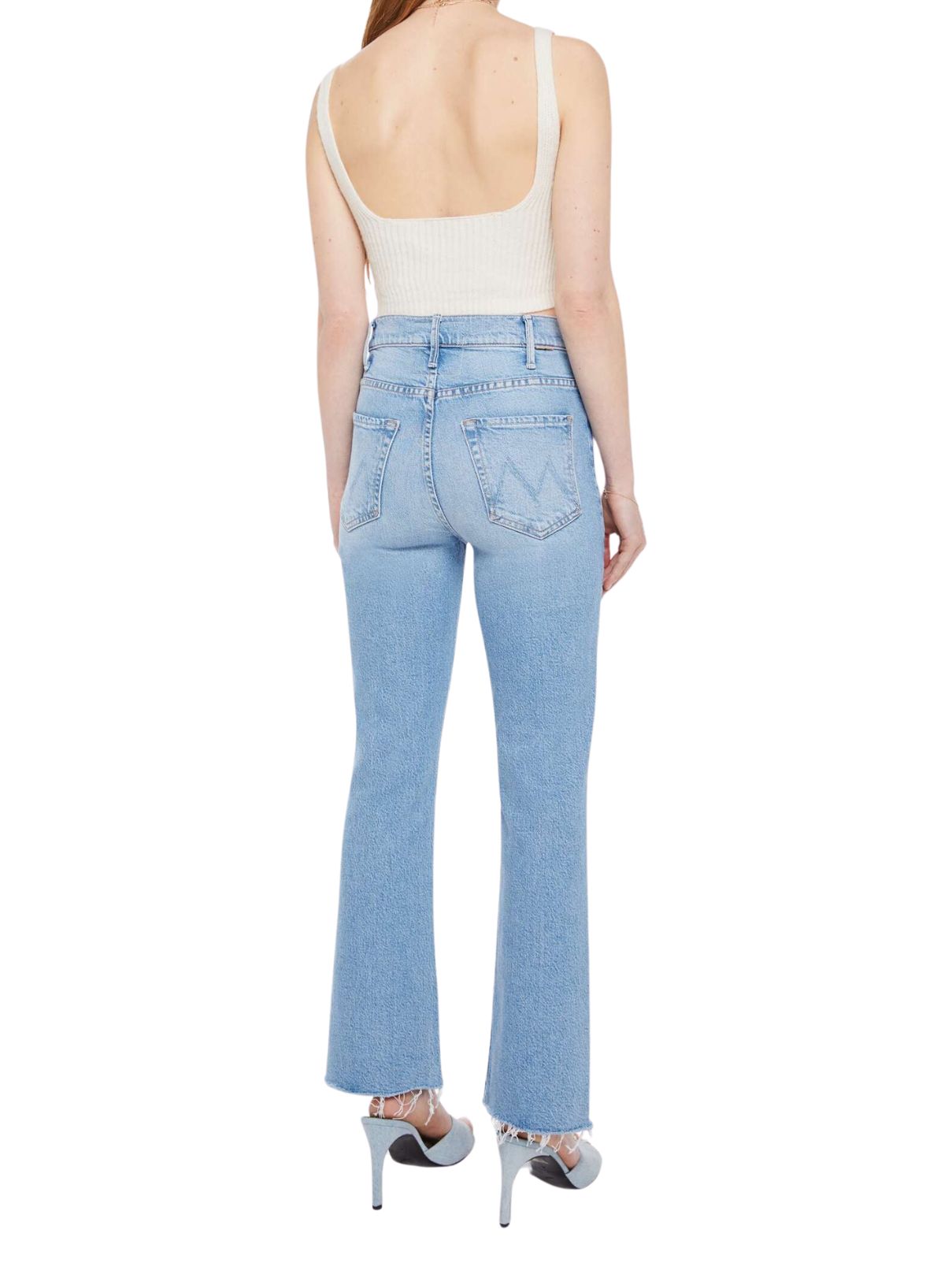 Mother Denim Hustler Ankle Fray in Sow Surreal