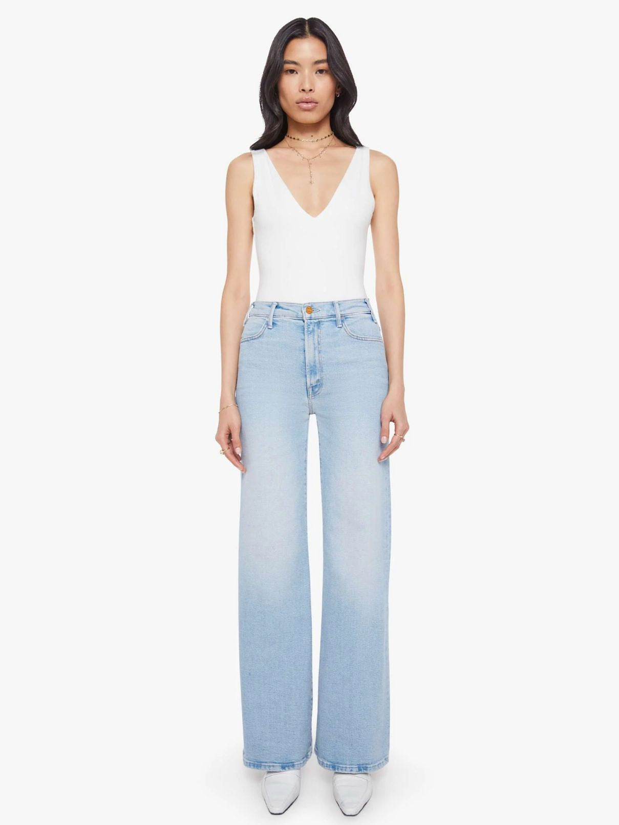 Mother Denim Hustler Roller Sneak in Complete 360