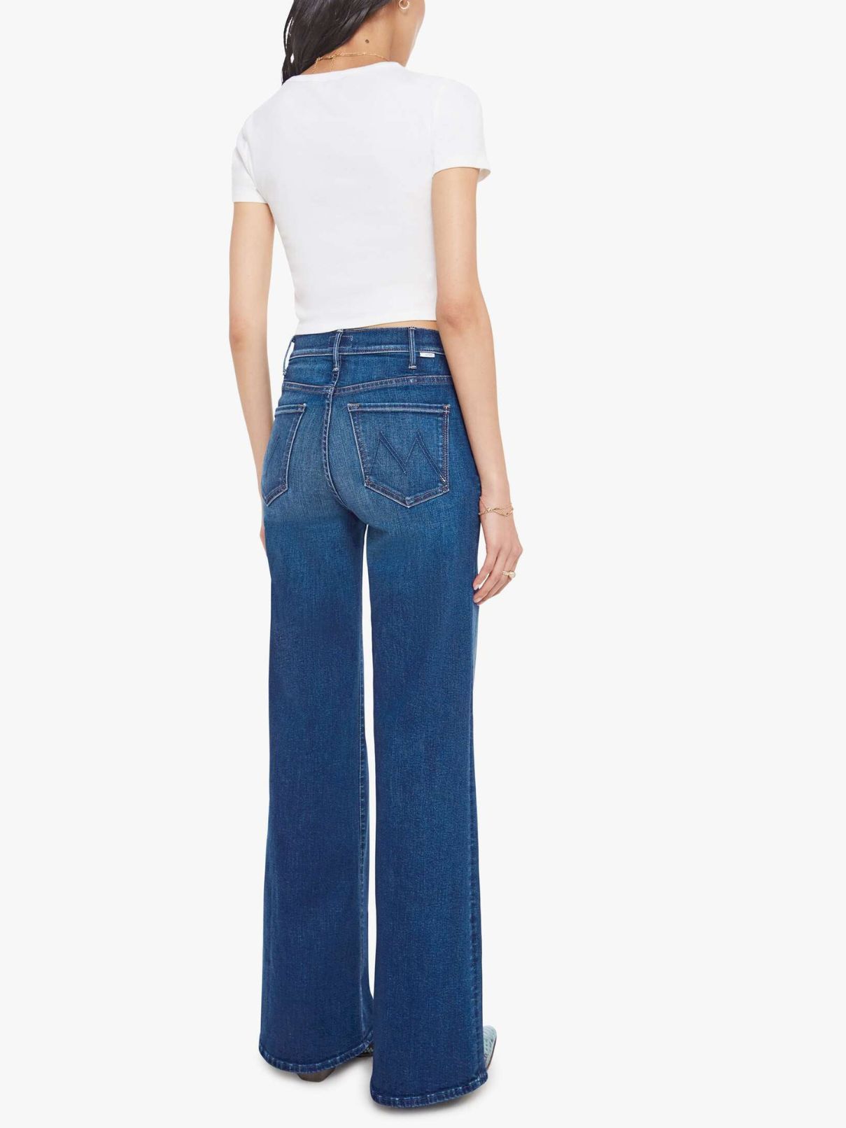 Mother Denim Hustler Roller Sneak in Troublemaker
