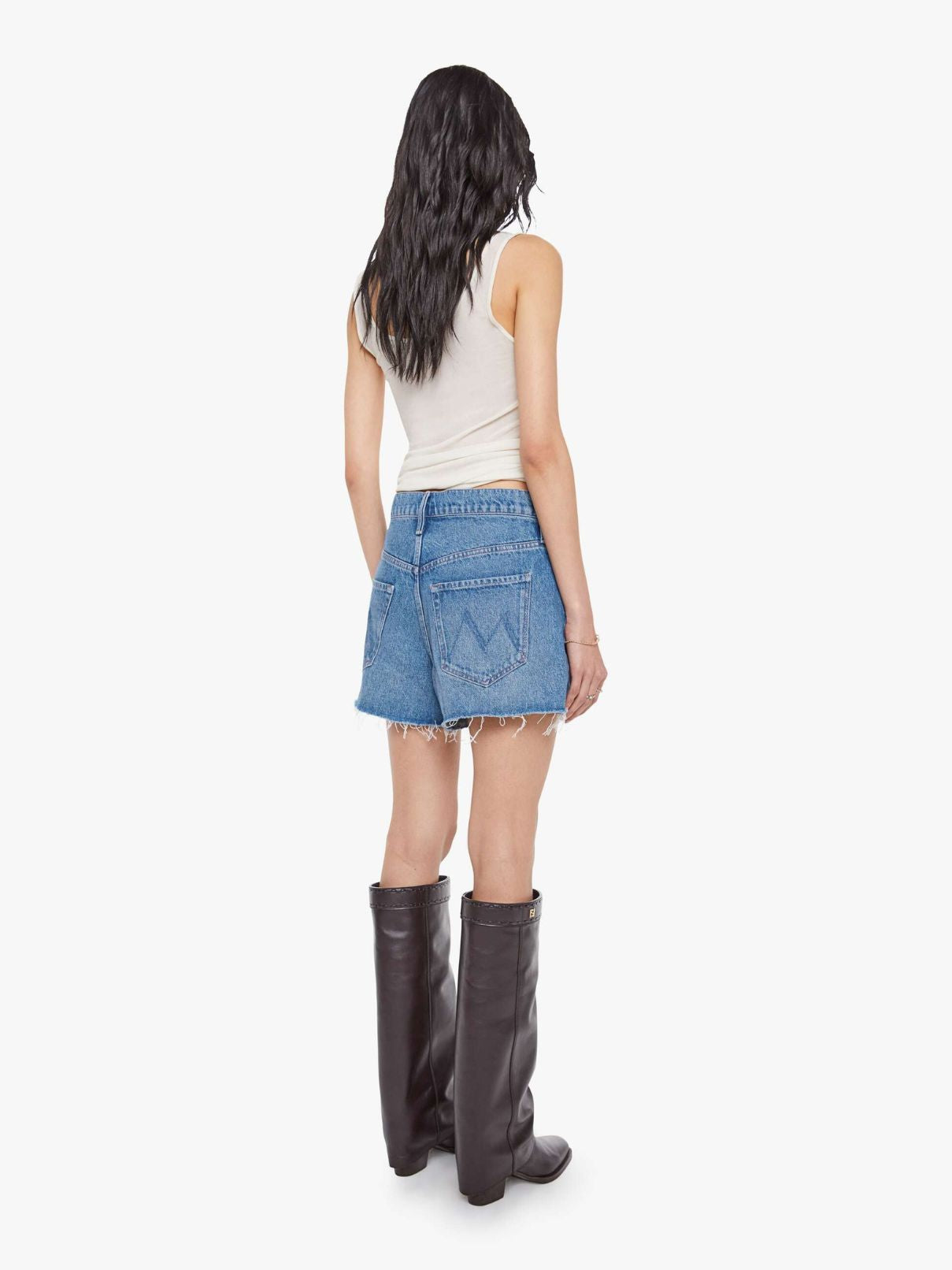 Mother Denim Main Course Fray in Chey Toy
