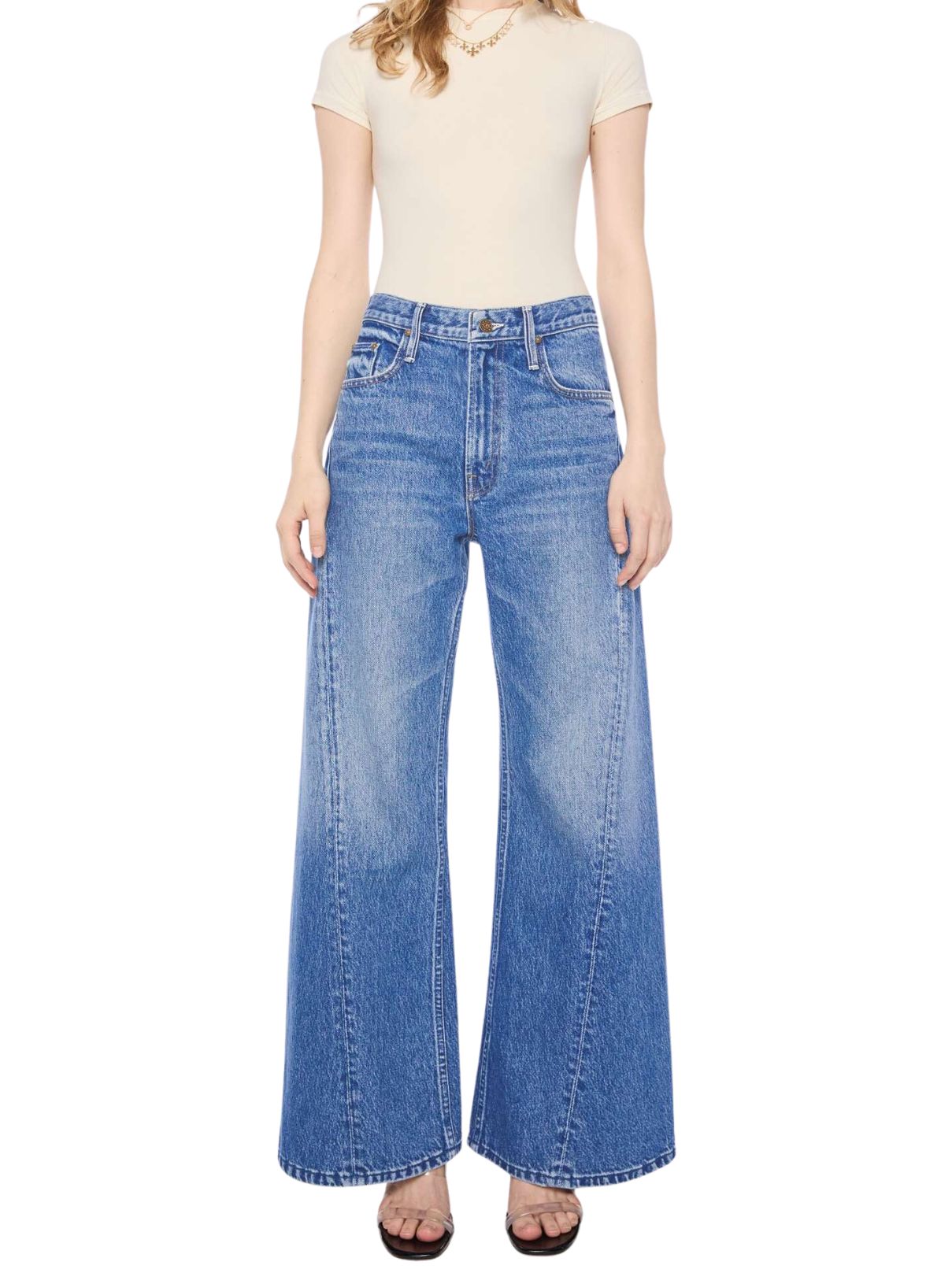 Mother Denim PETITES The Lil Lemon Twist Skimp Jeans in Rolling In The Dough