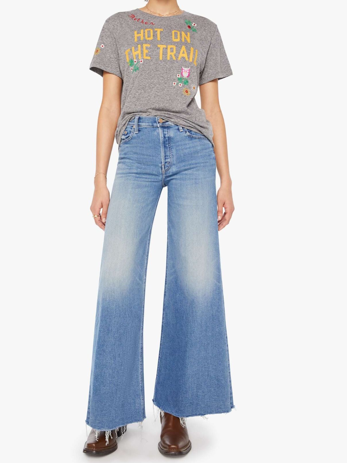 Mother Denim Rowdy Tee Hot On The Trail