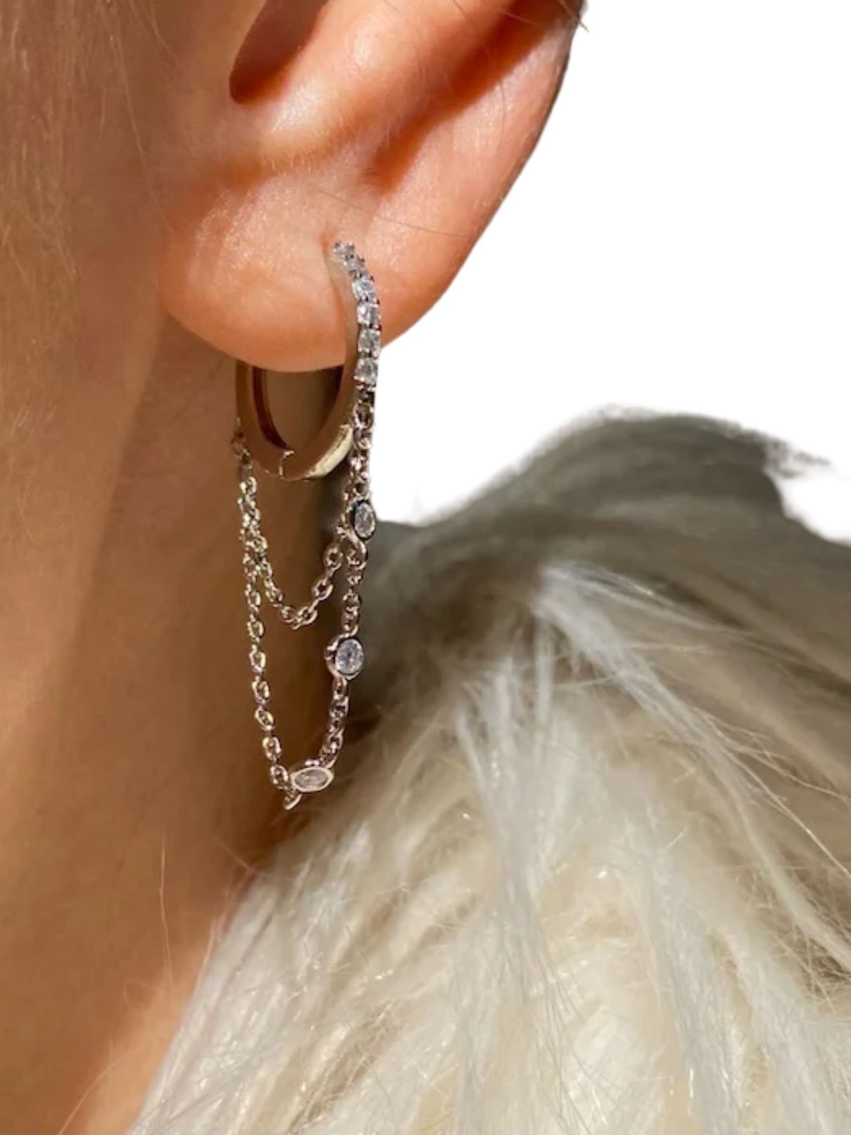Native Gem Tresor Huggies – Sterling Silver