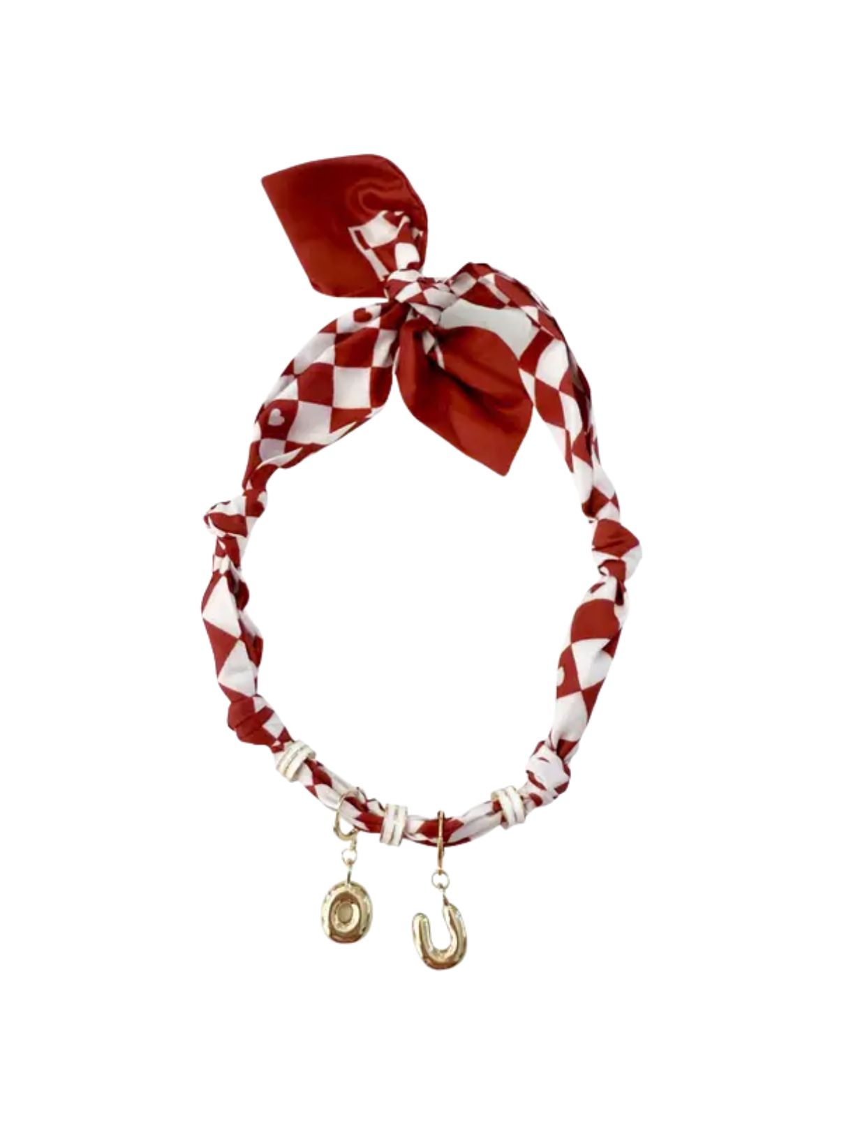 OU Game Day Bubble Letter Scarf Necklace