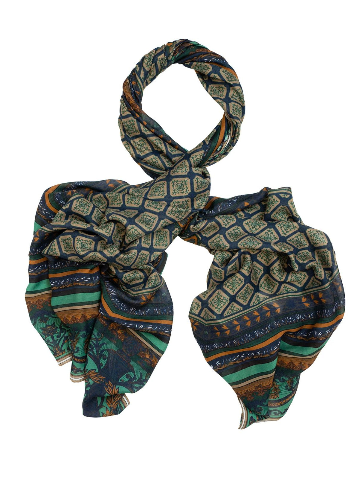 One Hundred Stars Amulet Scarf in Emerald
