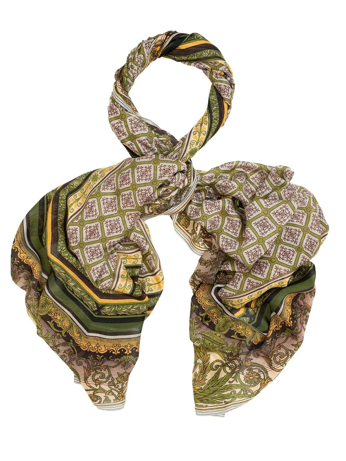 One Hundred Stars Amulet Scarf in Green