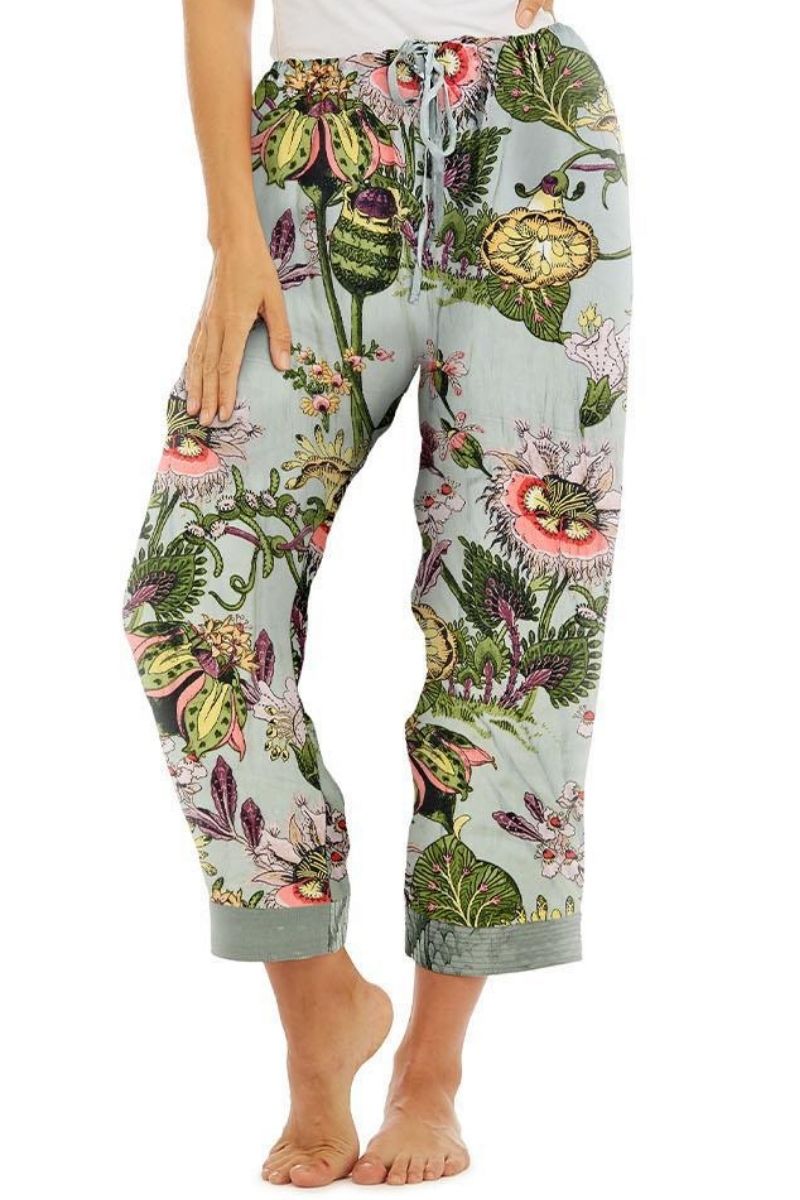 One Hundred Stars One Size Eccentric Bloom Putty Lounge Pant