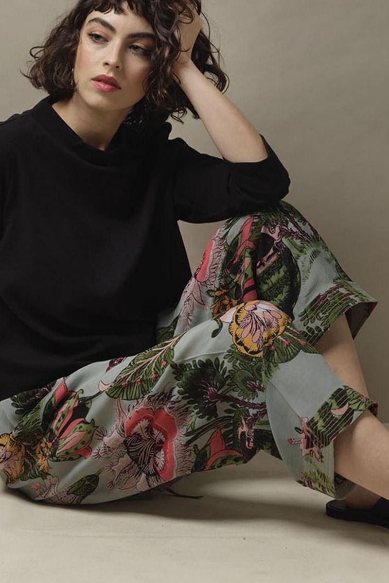 One Hundred Stars One Size Eccentric Bloom Putty Lounge Pant