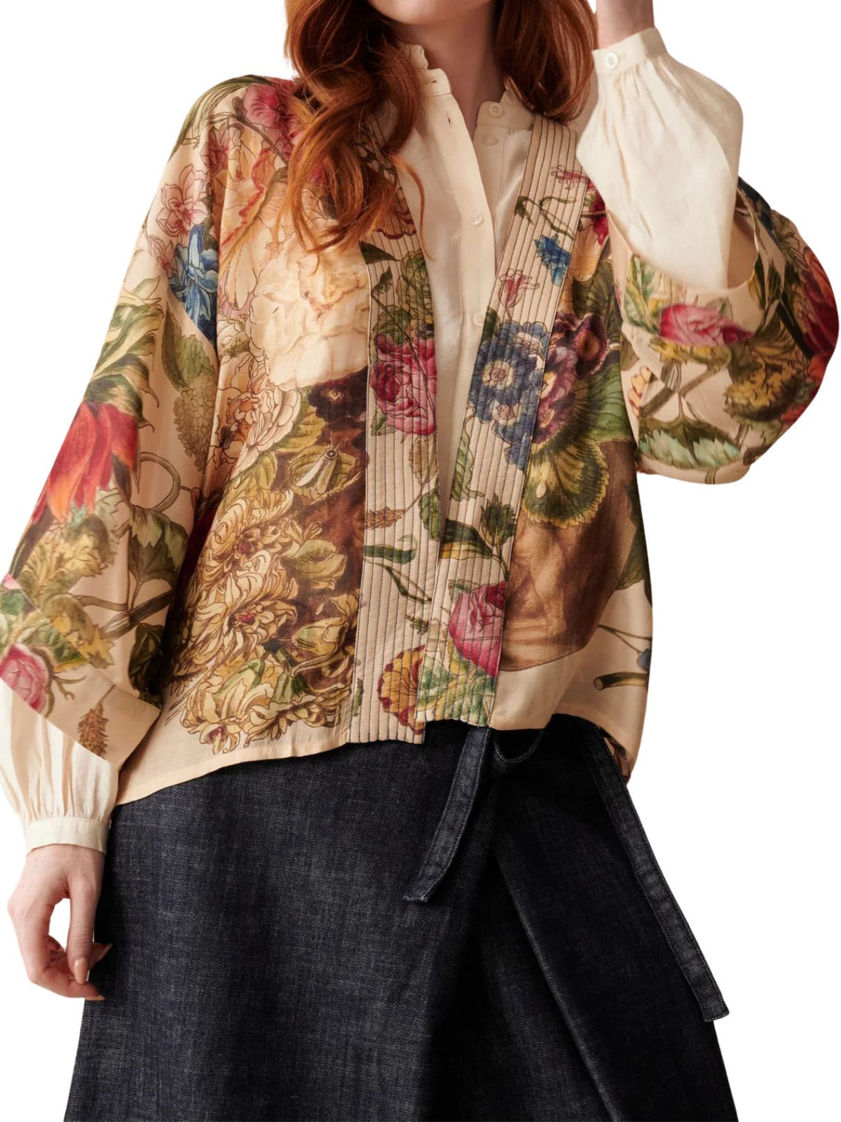 One Hundred Stars Primula Kimono in Stone
