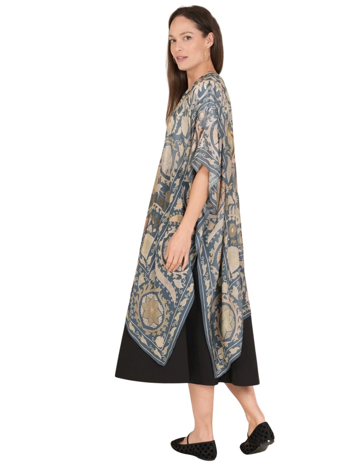One Hundred Stars Susani Throwover in Blue