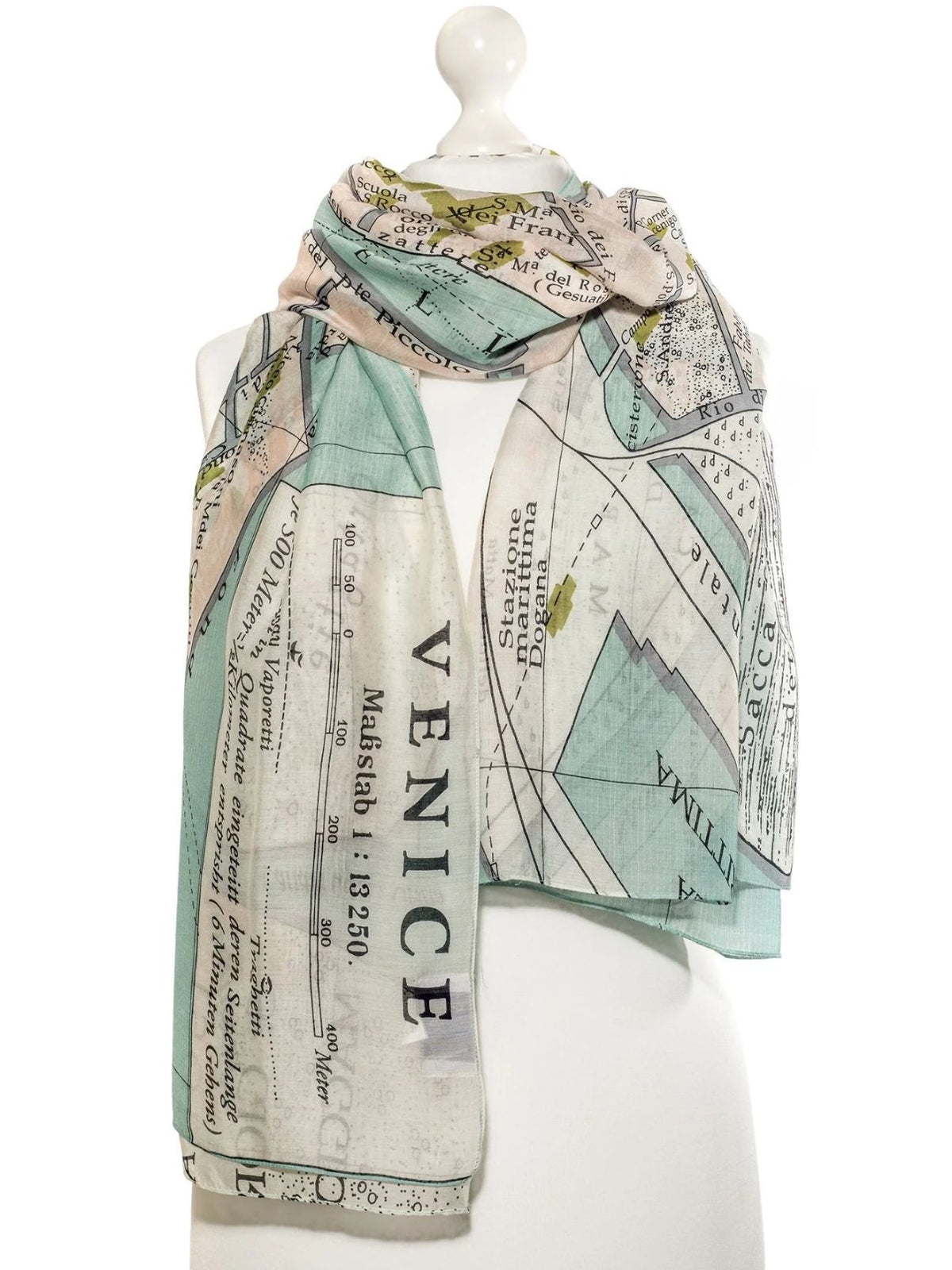 One Hundred Stars Venice Map Scarf