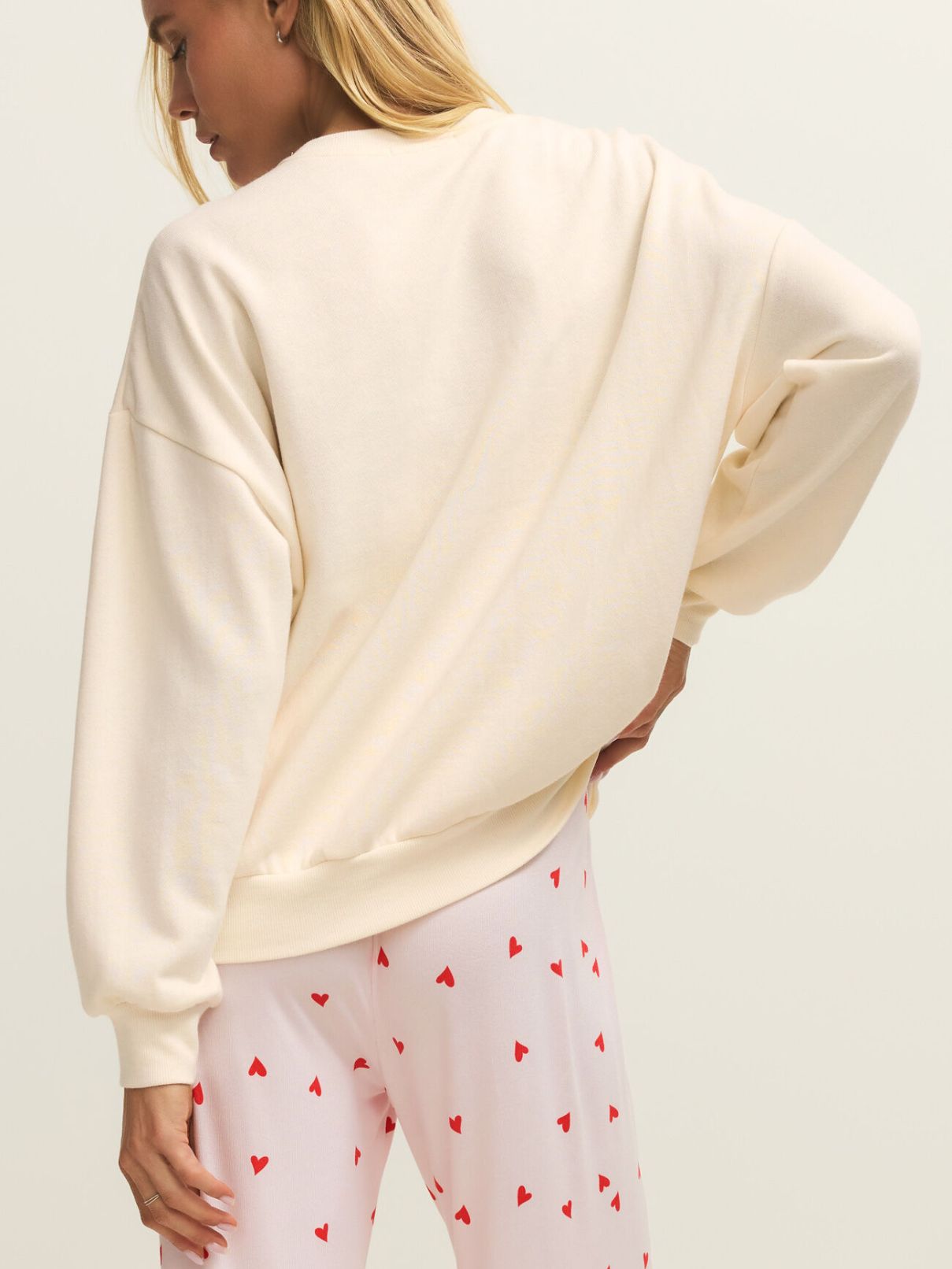 Oversized Lover Sweatshirt in Vanilla