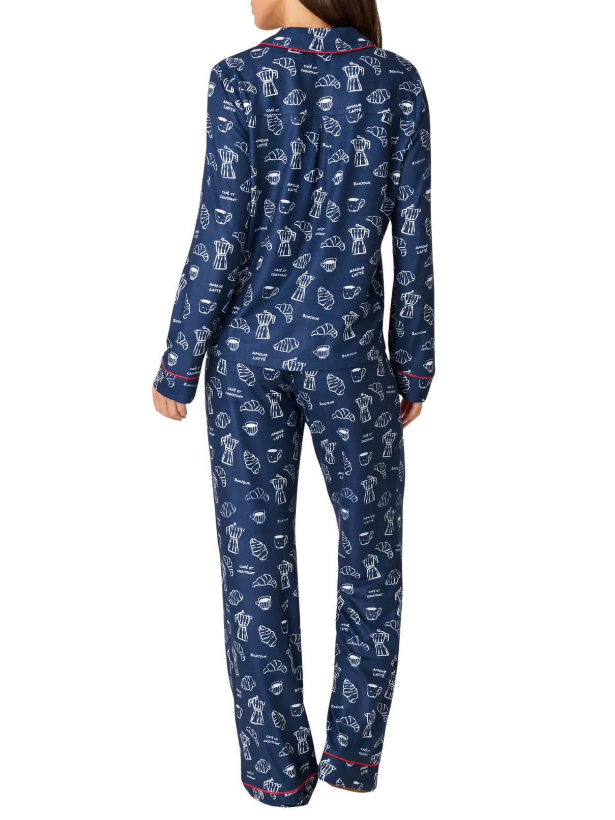 P.J. Salvage Bonjour Babe French Breakfast PJ Set – Deep Navy