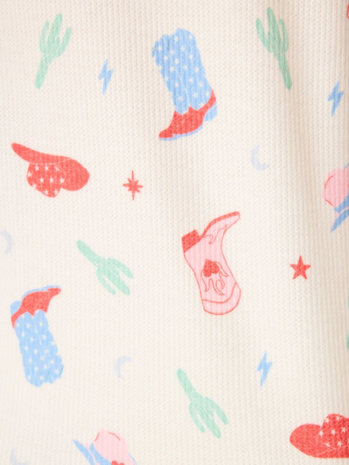 PJ Salvage American Honey Cowboy Print Shorts