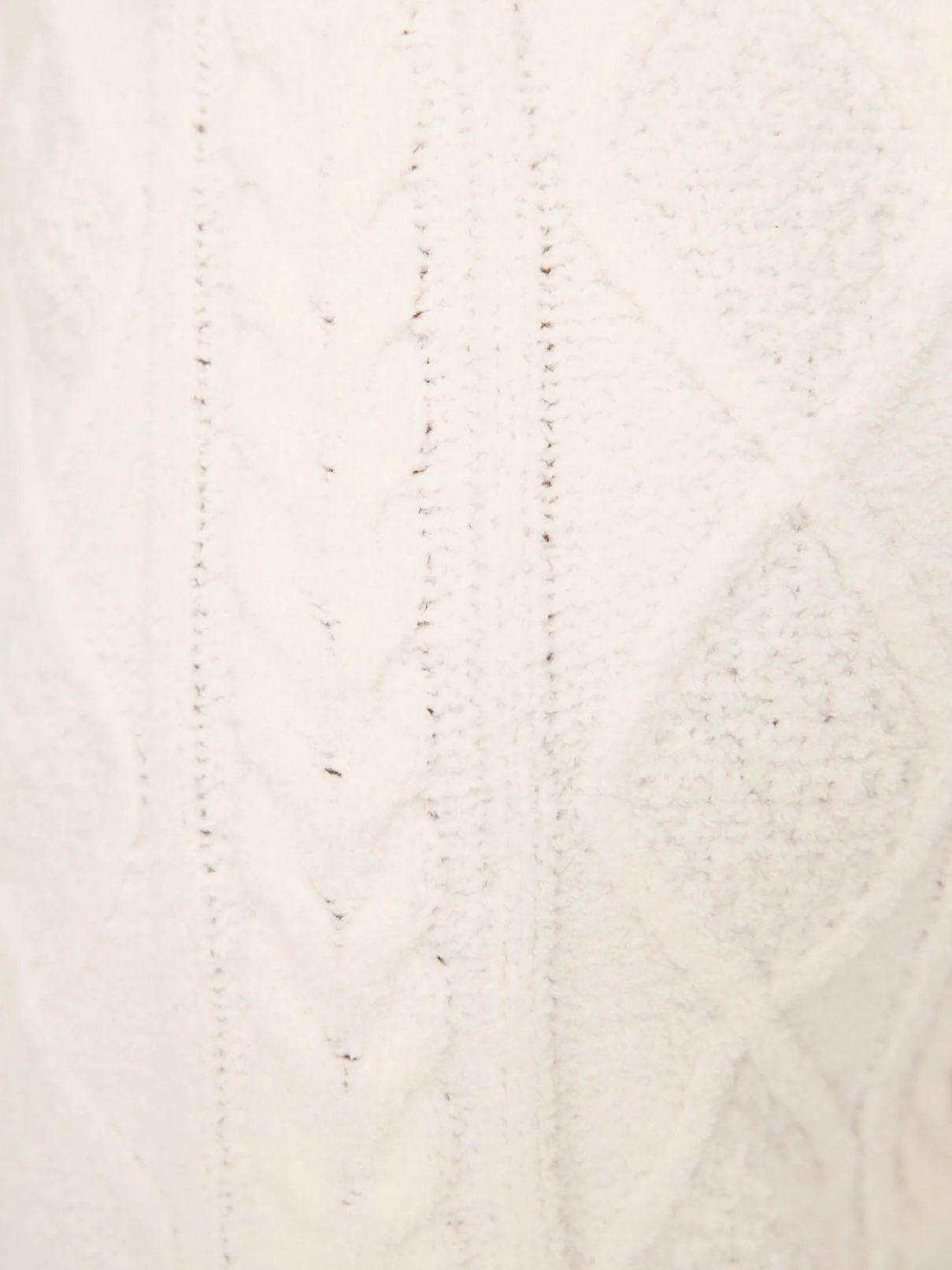 PJ Salvage Cozy Chenille Cable Knit Short in Ivory