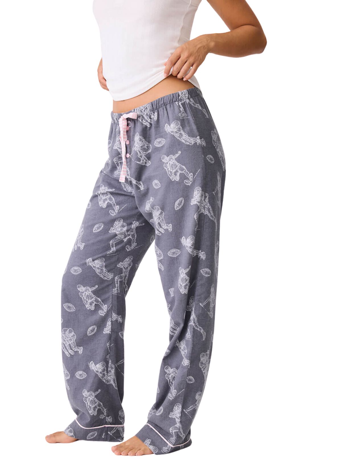 PJ Salvage Flannel Pants in Charcoal