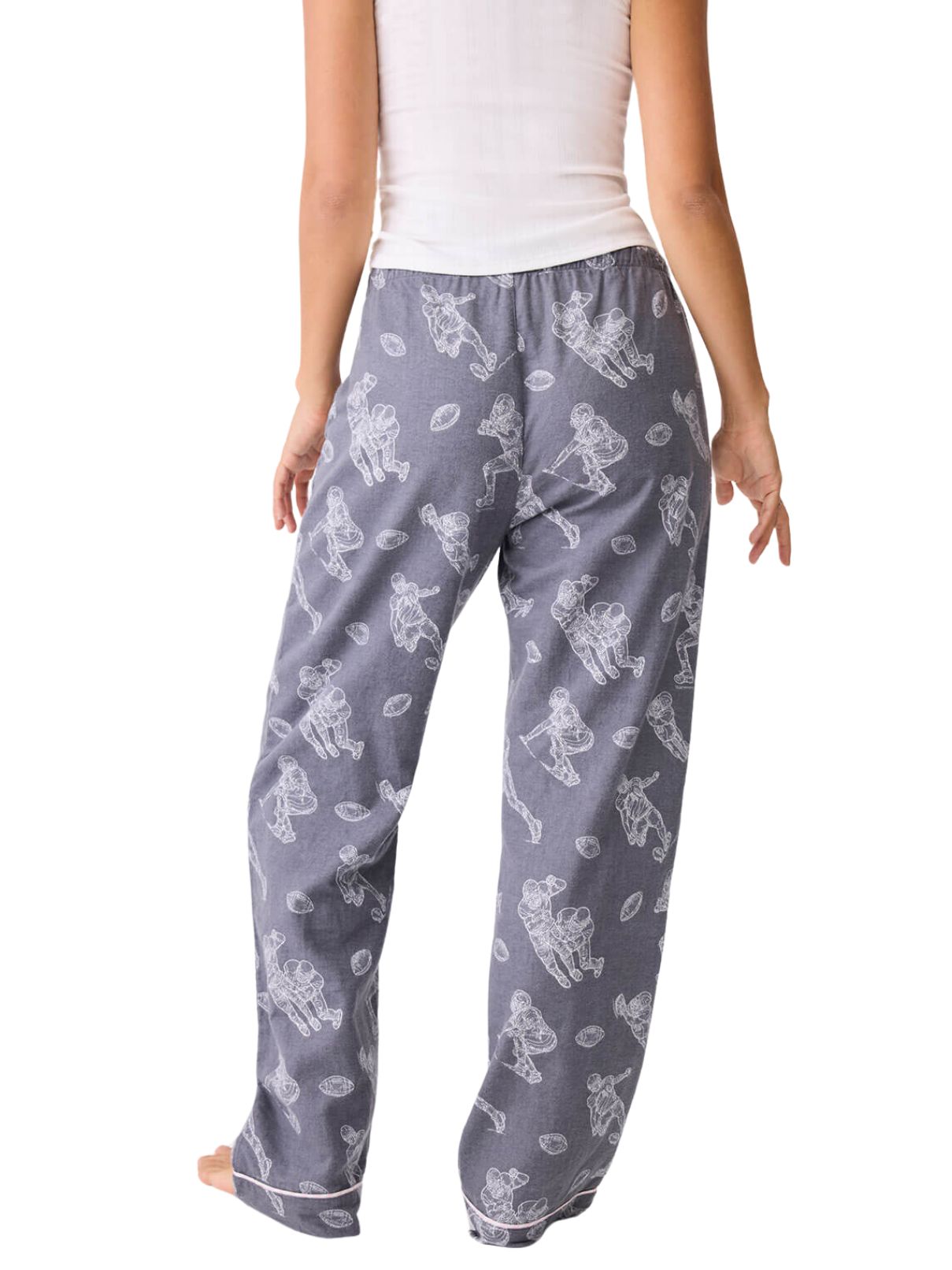 PJ Salvage Flannel Pants in Charcoal