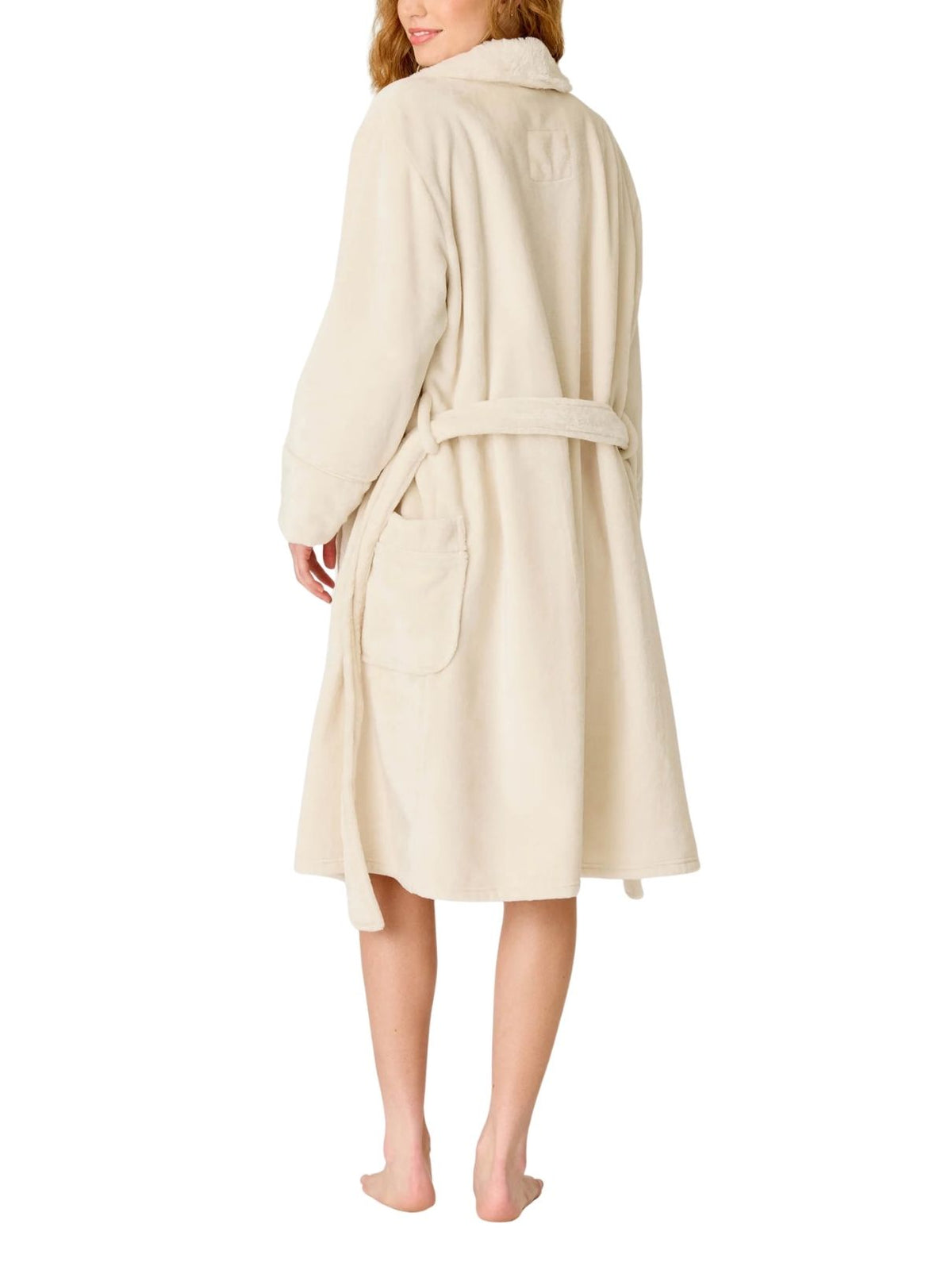 PJ Salvage Luxe Plush Robe in Natural