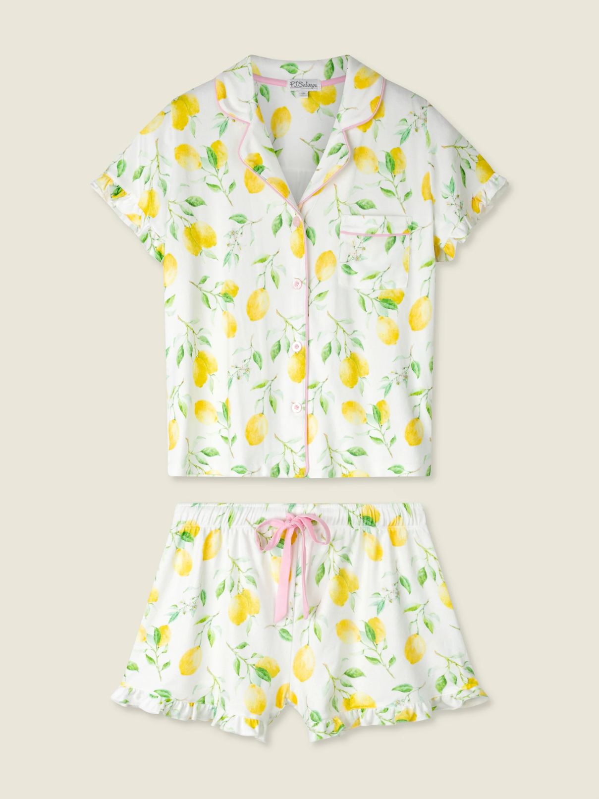 PJ Salvage Pj Set Dolce Spritz in Ivory