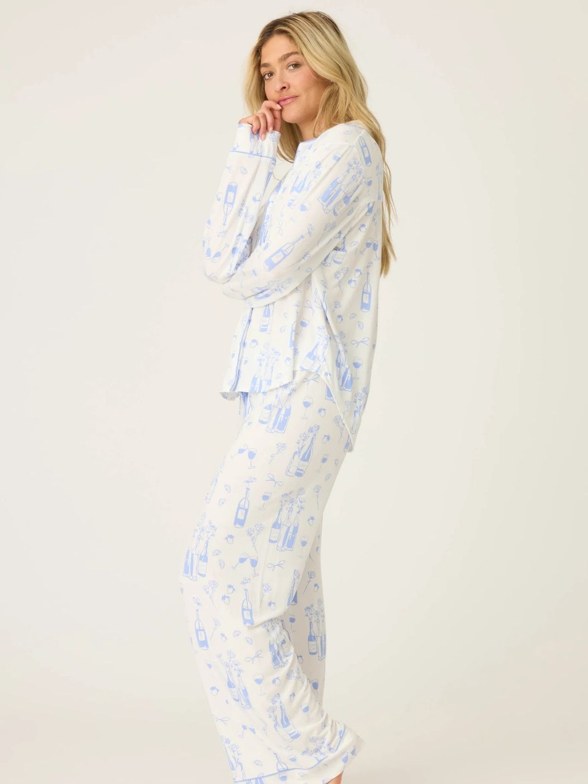 PJ Salvage Pj Set in Parisian Dreams