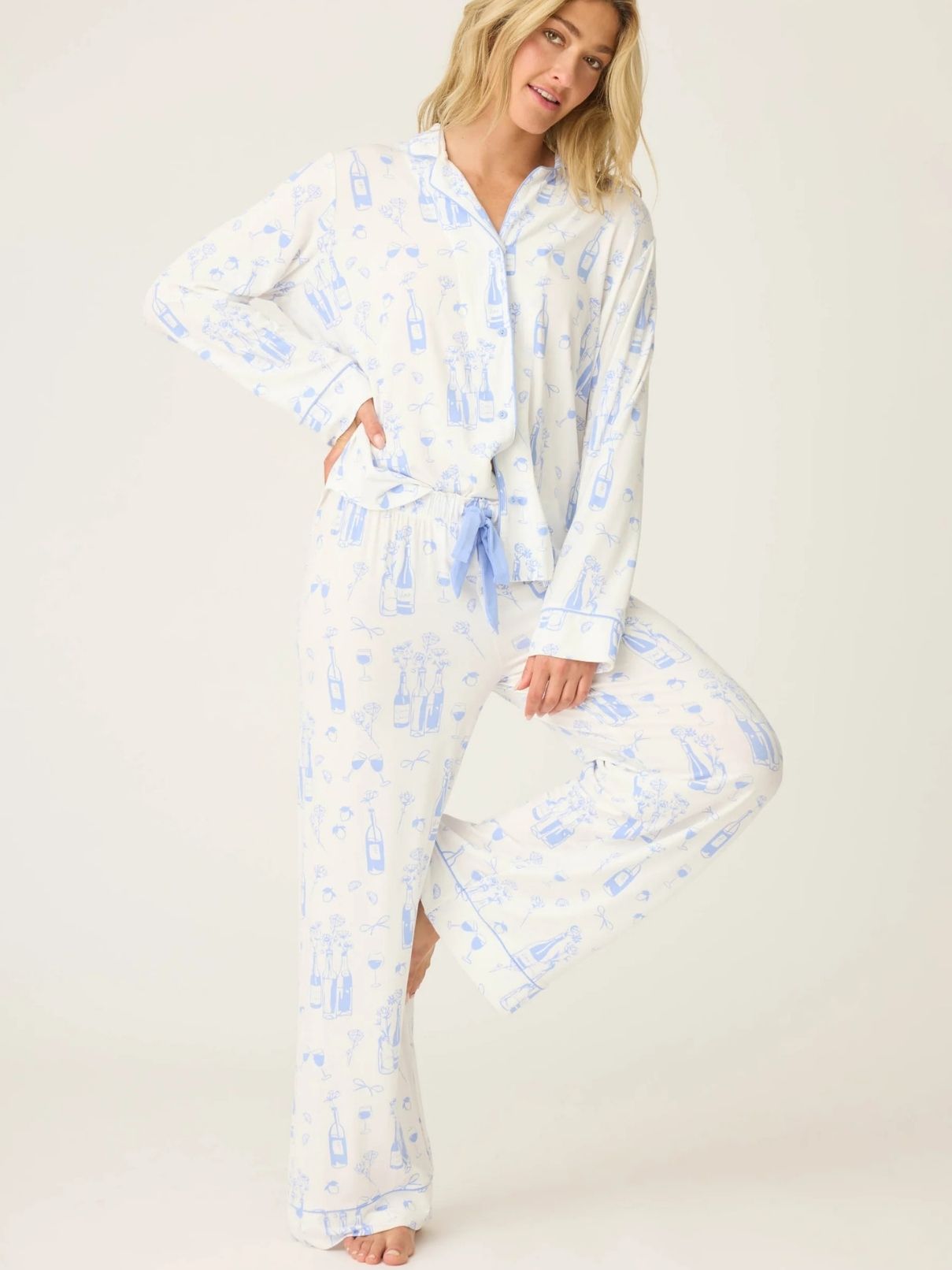 PJ Salvage Pj Set in Parisian Dreams