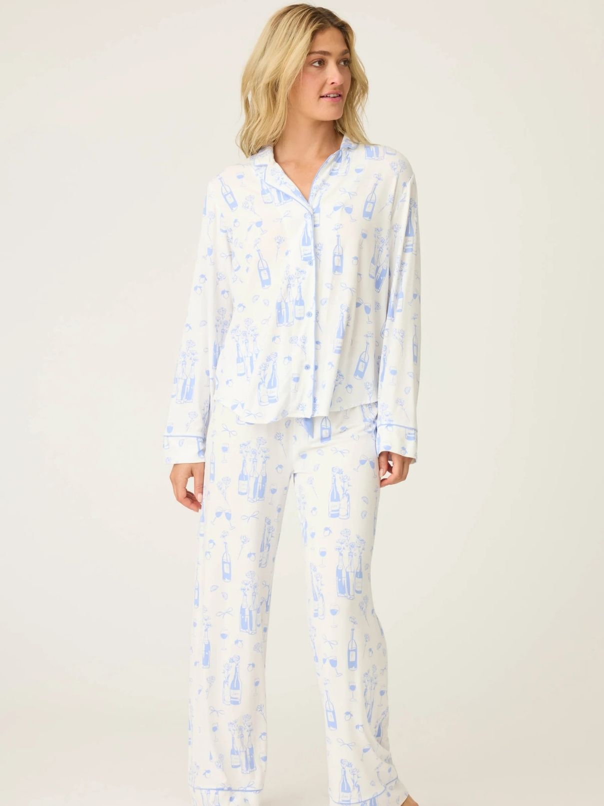 PJ Salvage Pj Set in Parisian Dreams